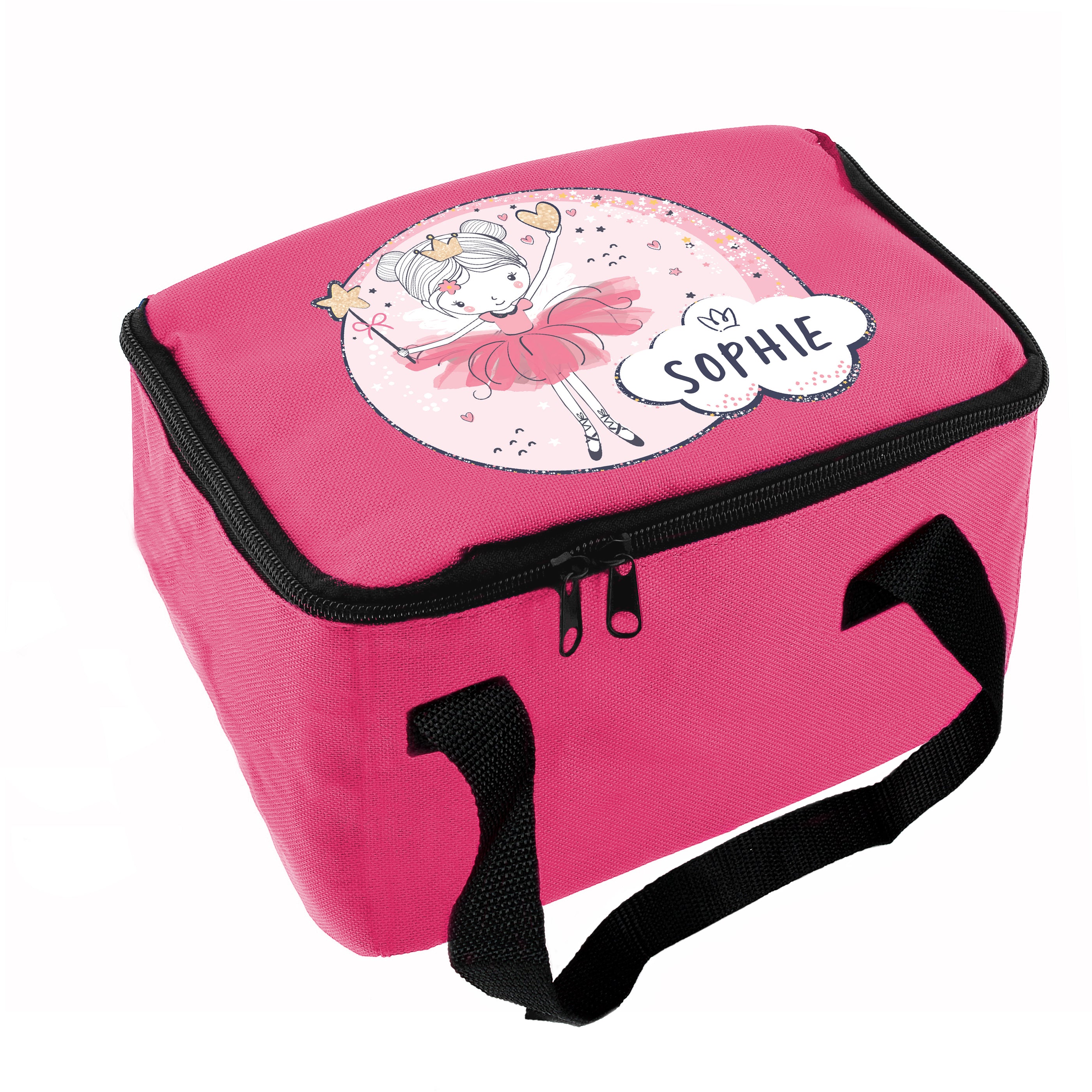 Personalised Fairy Pink Lunch Bag - gift & personalise
