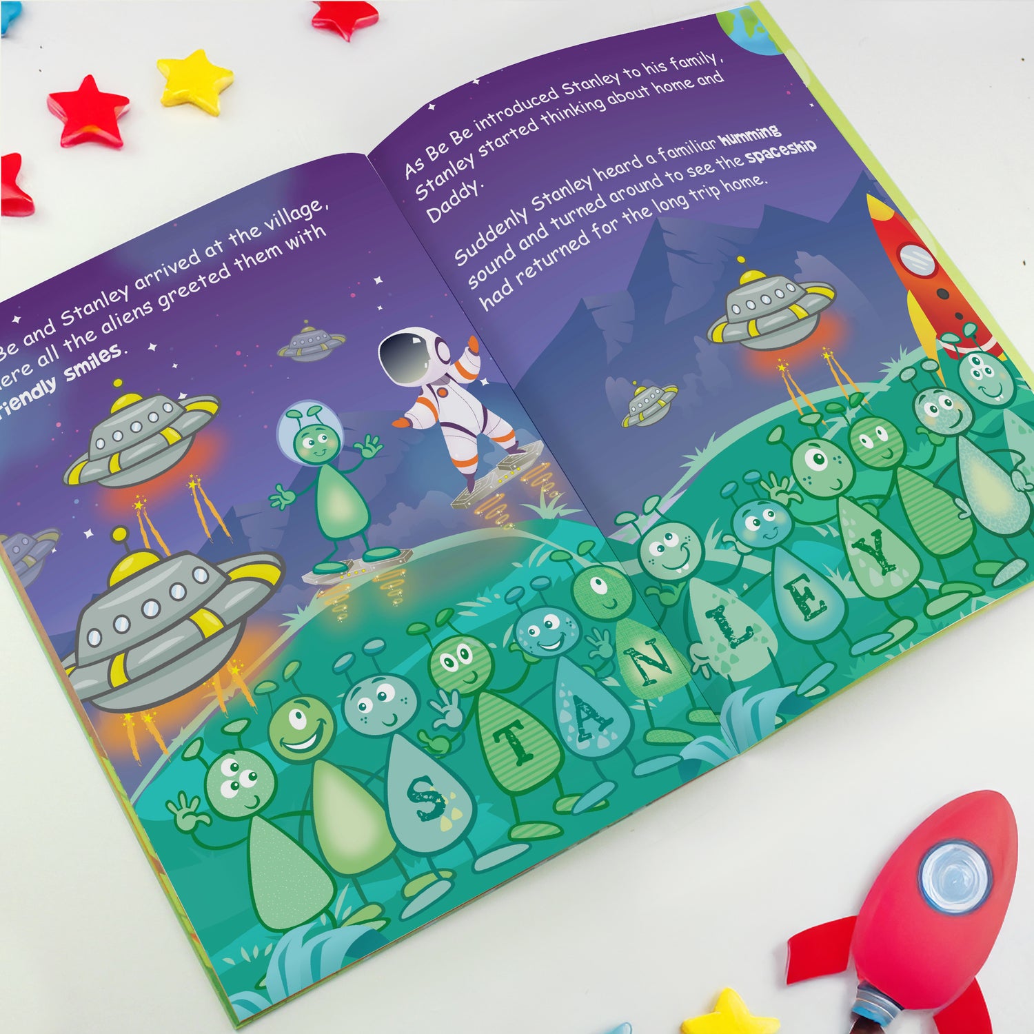 Personalised Space Story Book - gift & personalise