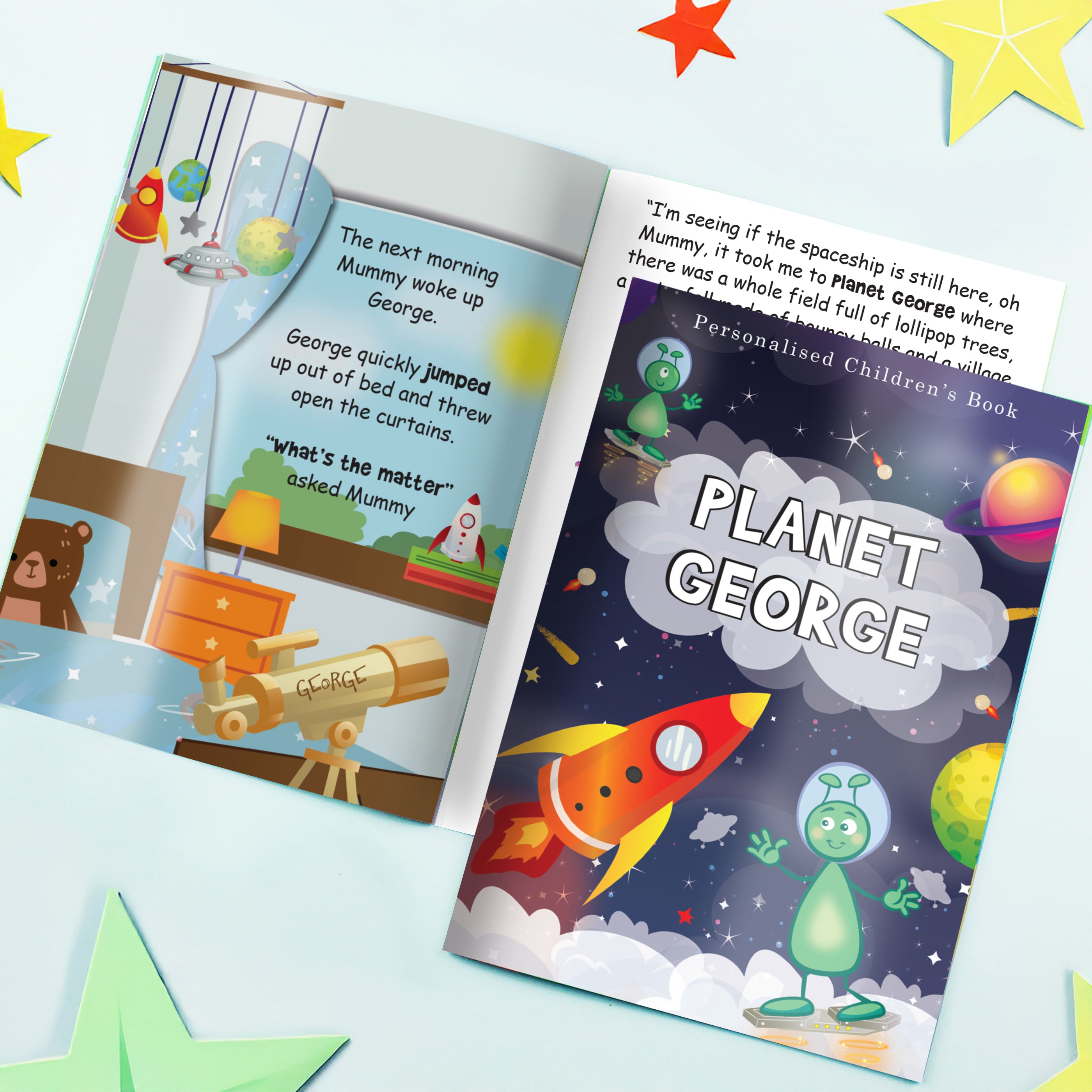 Personalised Space Story Book - gift & personalise