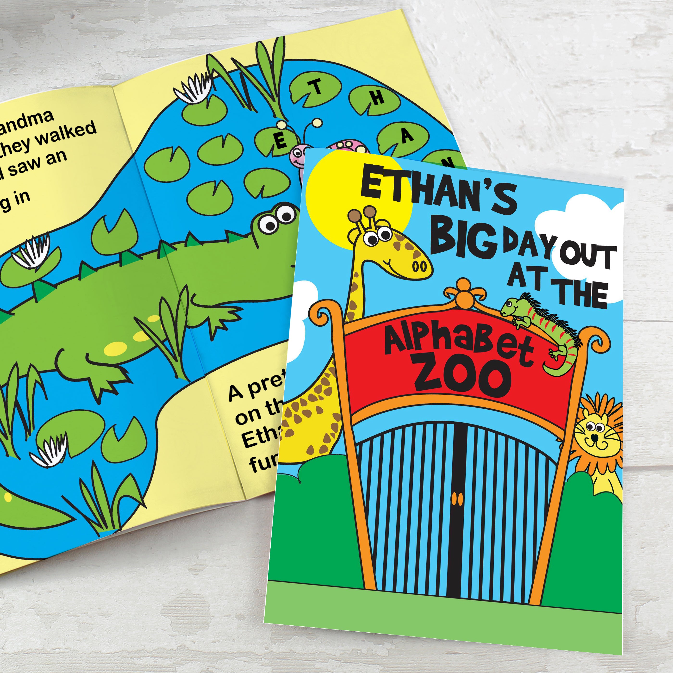 Personalised Zoo Story Book - gift & personalise