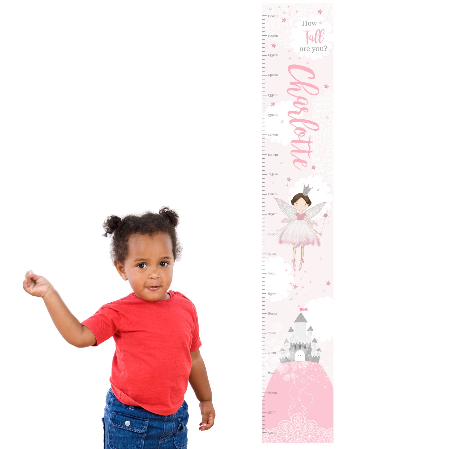 Personalised Fairy Princess Height Chart - gift & personalise