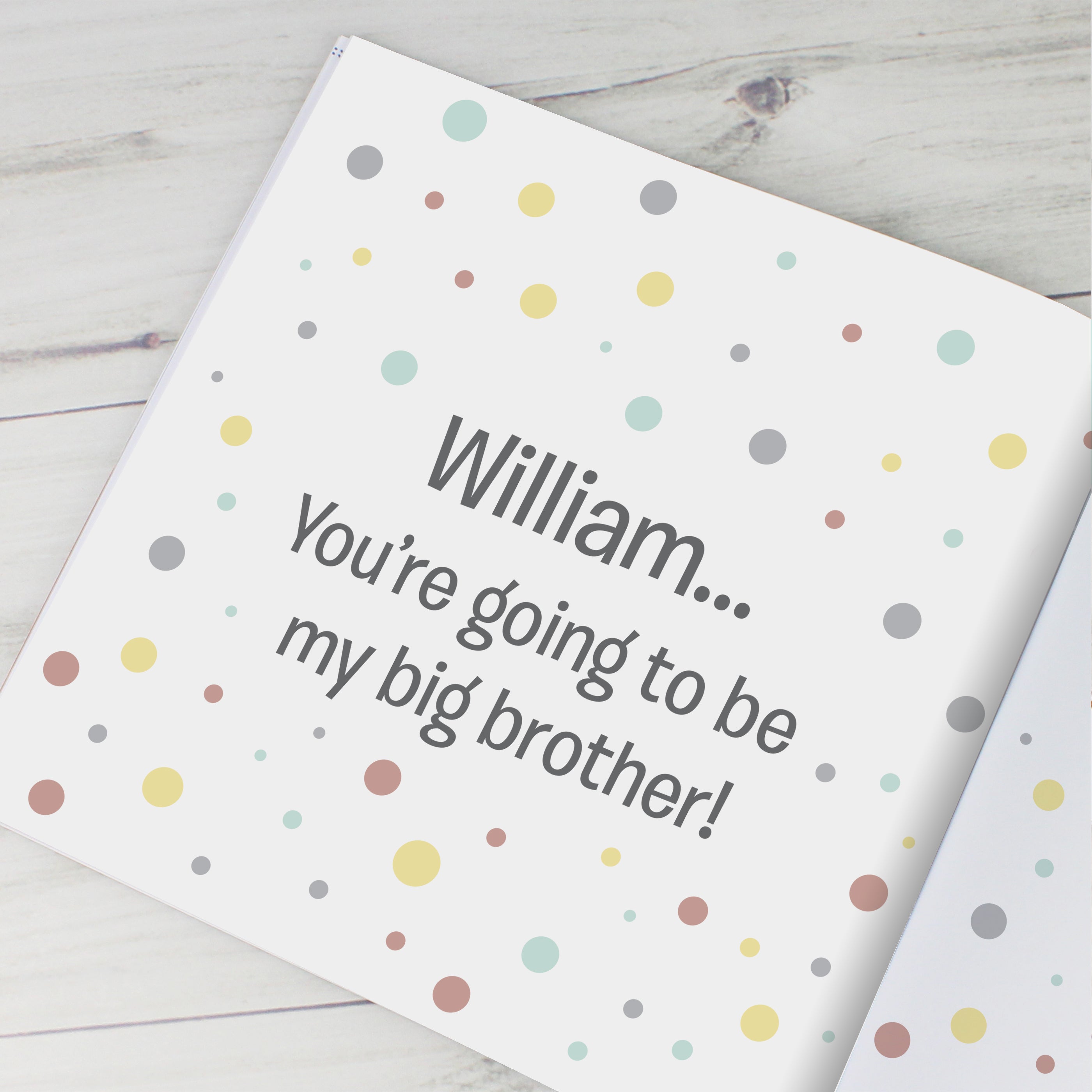 Personalised Big Brother Story Book - gift & personalise