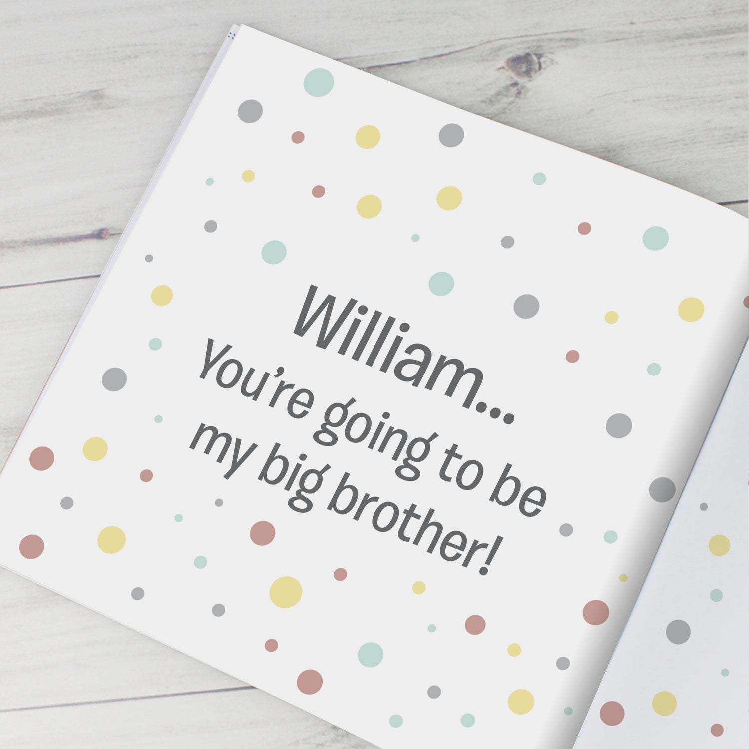 Personalised Big Brother Story Book - gift & personalise