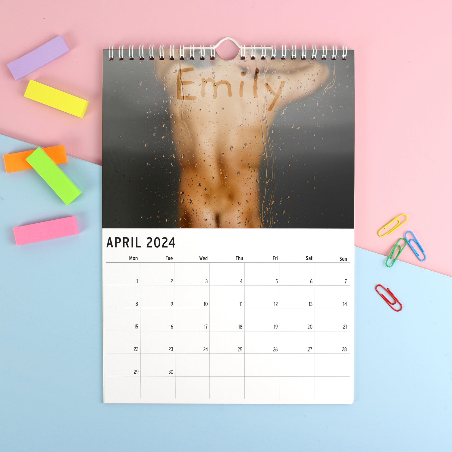 Personalised A4 Hot Hunks Calendar - gift & personalise