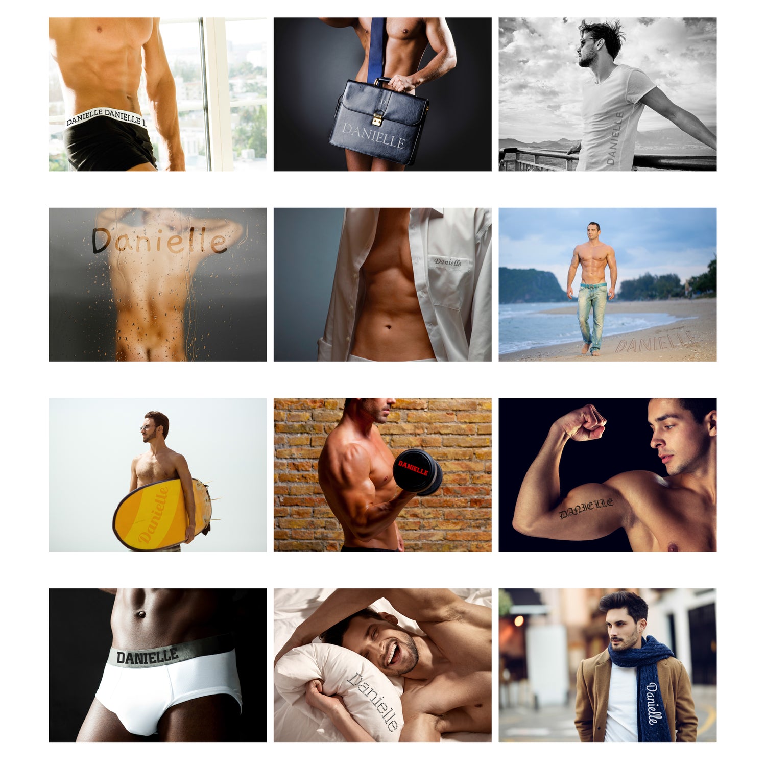 Personalised A4 Hot Hunks Calendar - gift & personalise