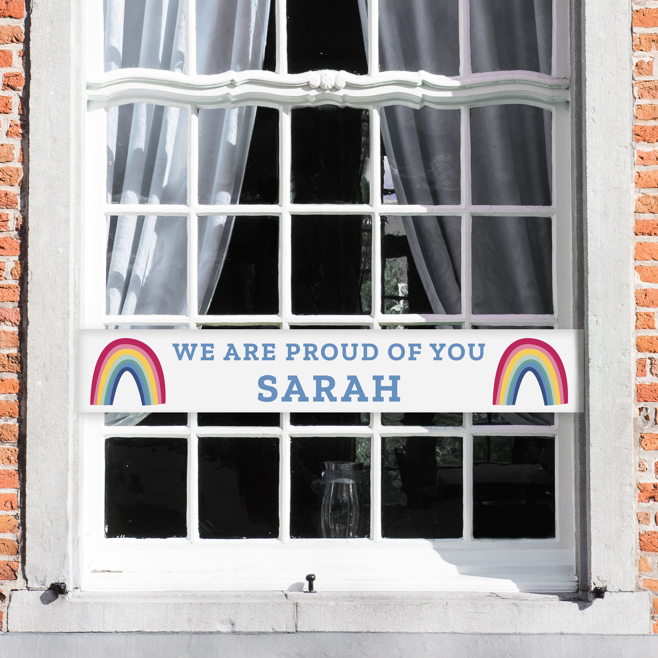 Personalised Rainbow Banner - gift & personalise