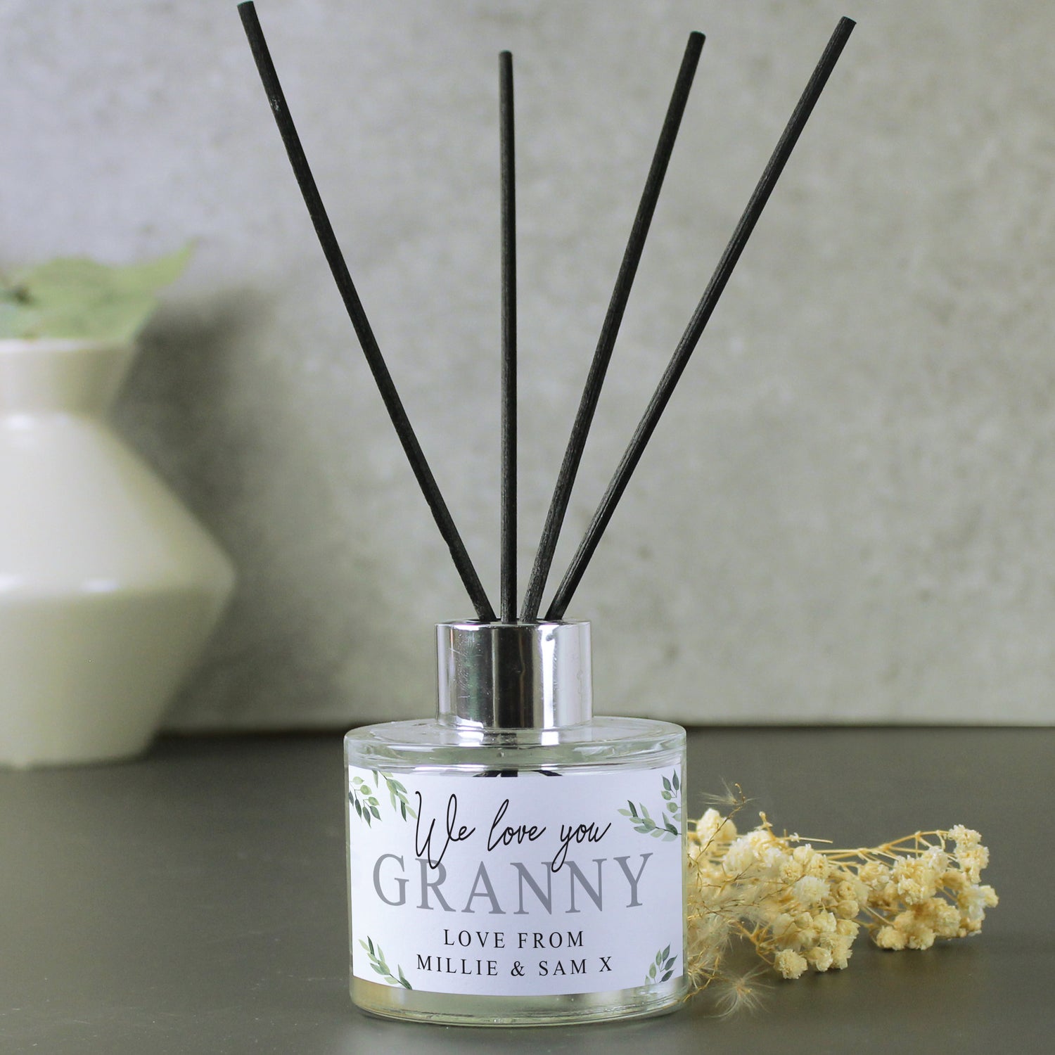 Personalised Botanical Reed Diffuser - gift & personalise