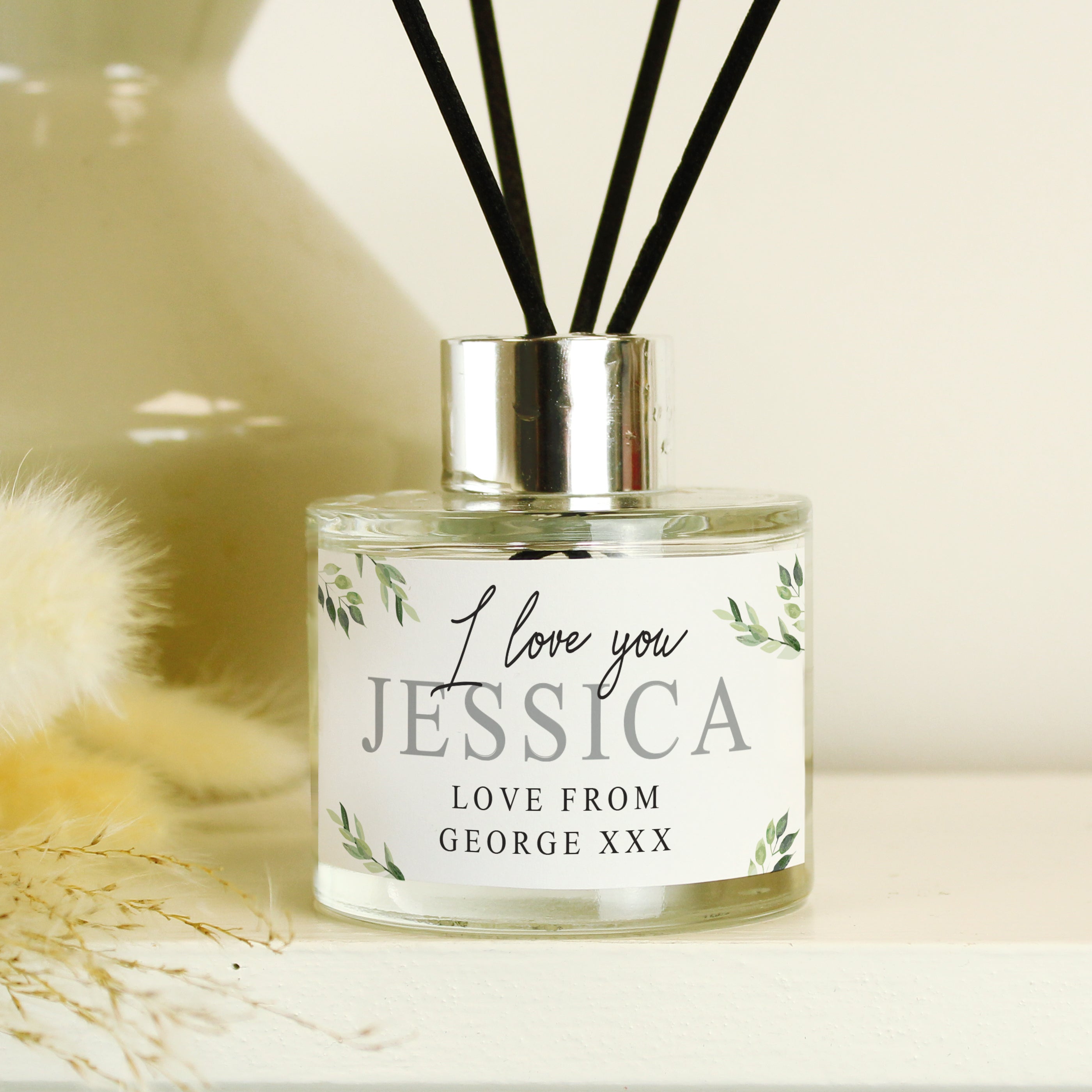 Personalised Botanical Reed Diffuser - gift & personalise
