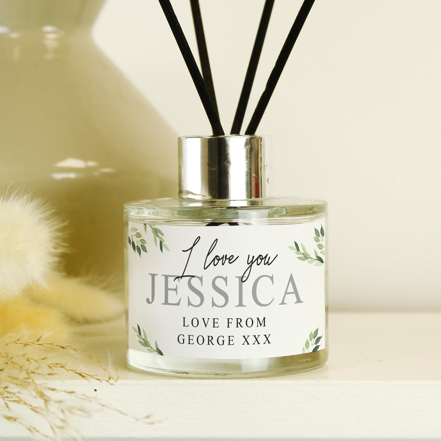 Personalised Botanical Reed Diffuser - gift & personalise