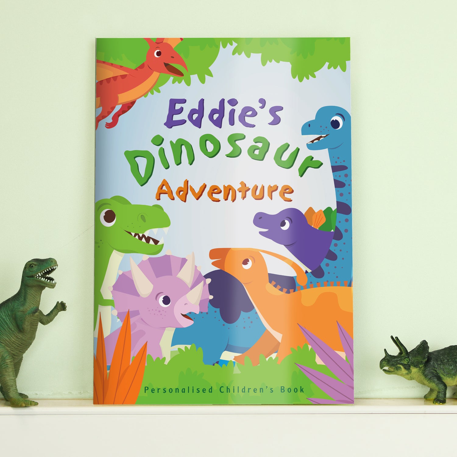 Personalised Dinosaur Adventure Story Book - gift & personalise