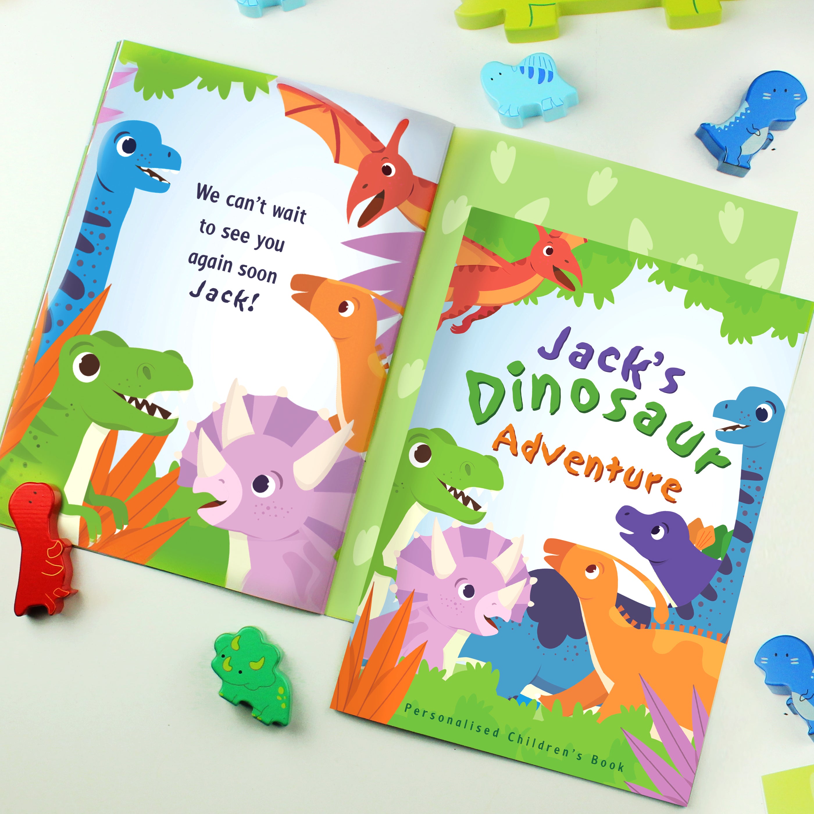 Personalised Dinosaur Adventure Story Book - gift & personalise