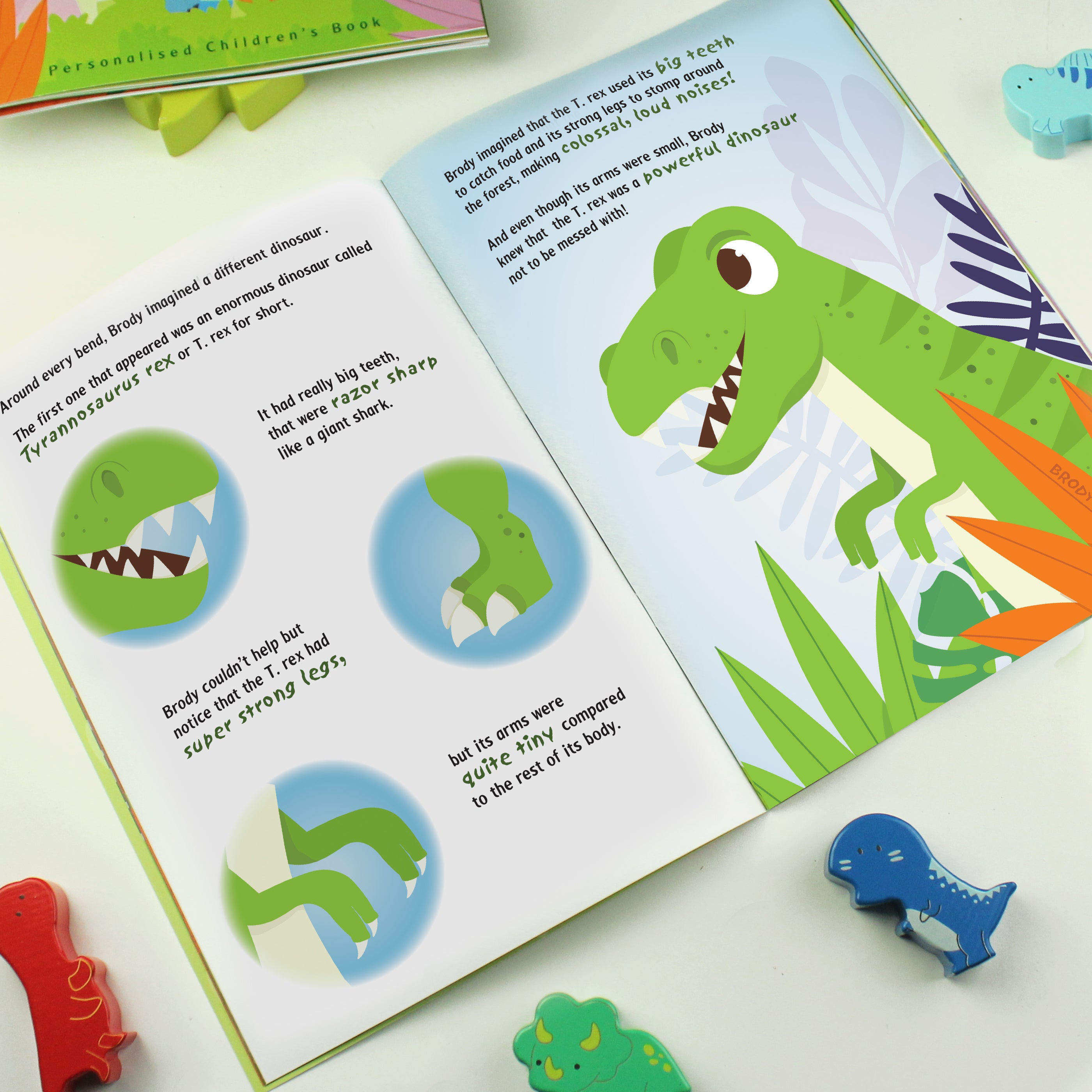 Personalised Dinosaur Adventure Story Book - gift & personalise