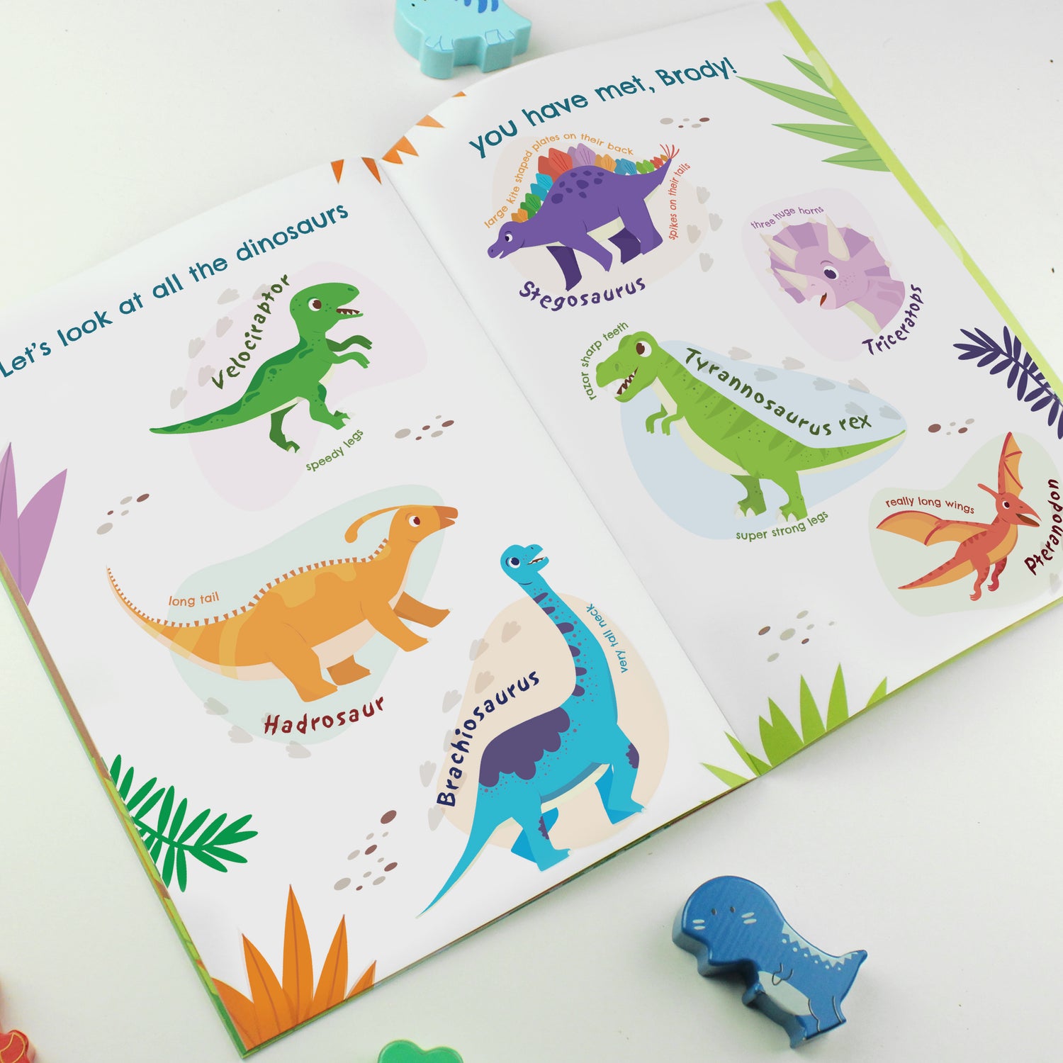 Personalised Dinosaur Adventure Story Book - gift & personalise