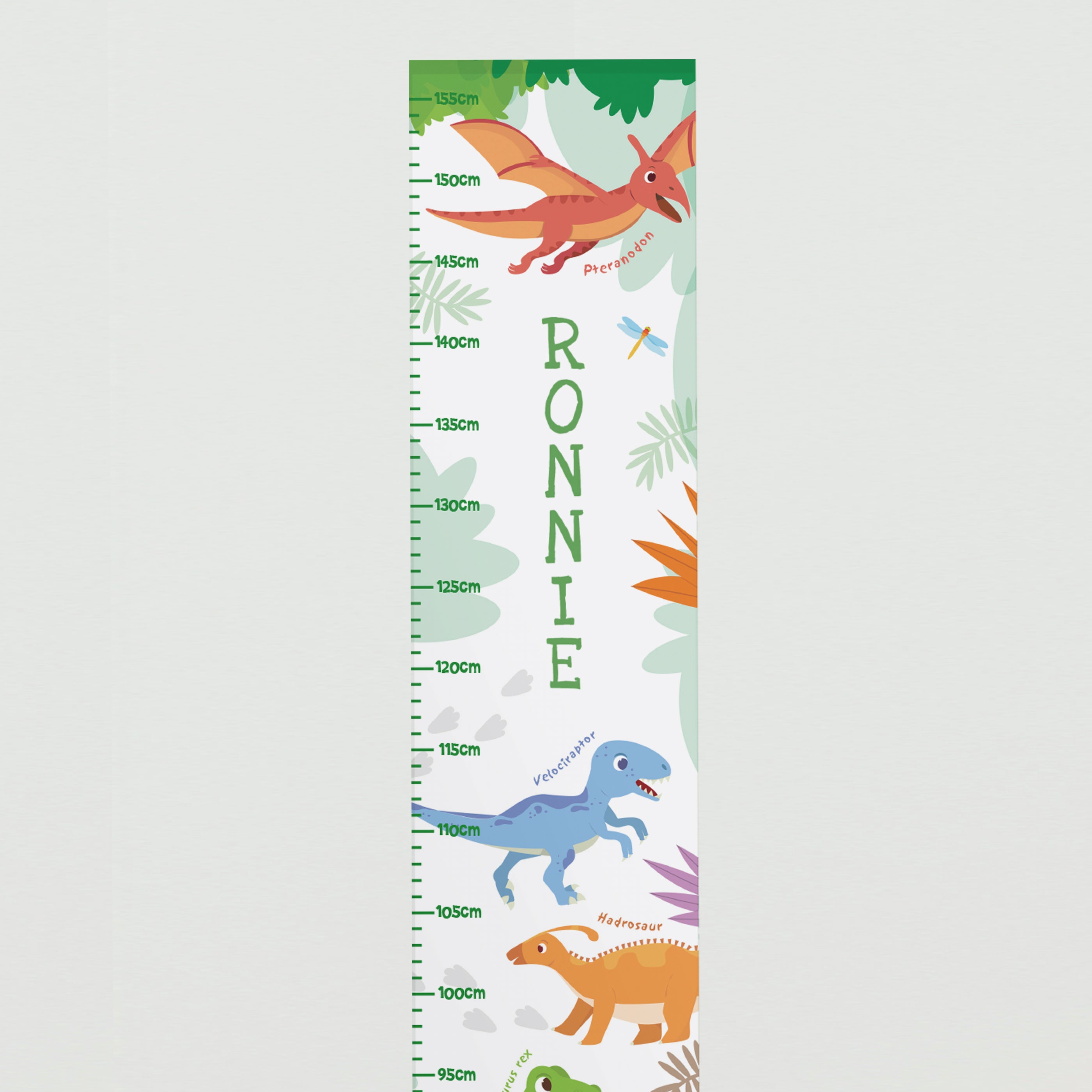 Personalised Dinosaur Height Chart - gift & personalise