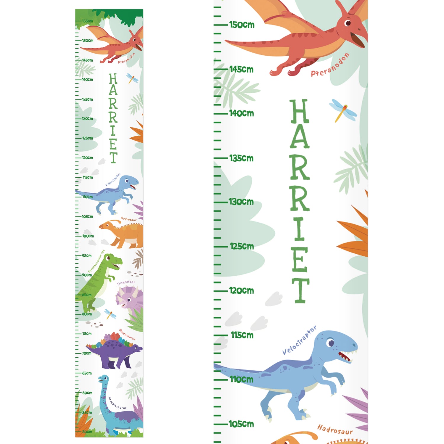 Personalised Dinosaur Height Chart - gift & personalise