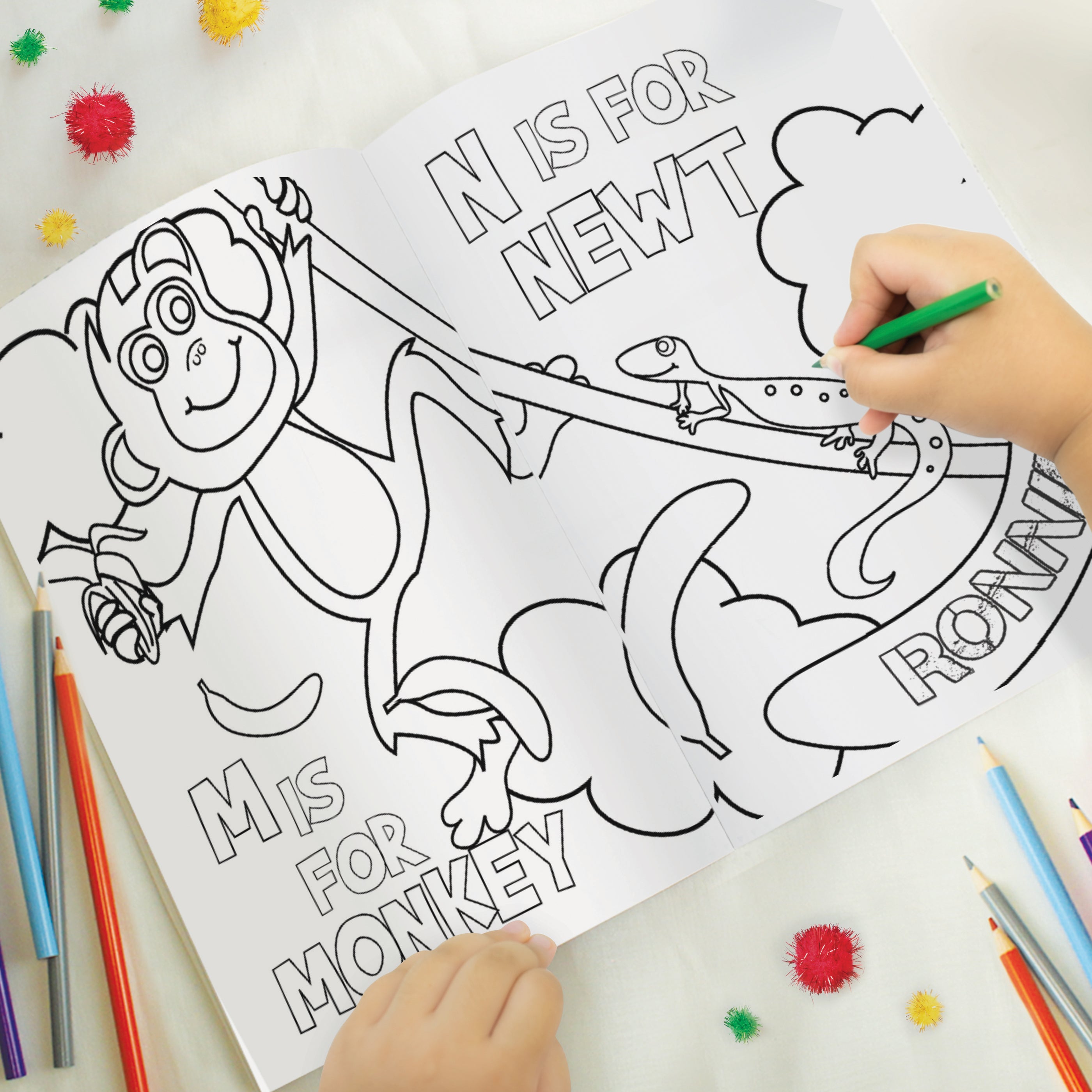 Personalised Zoo Colouring Book - gift & personalise