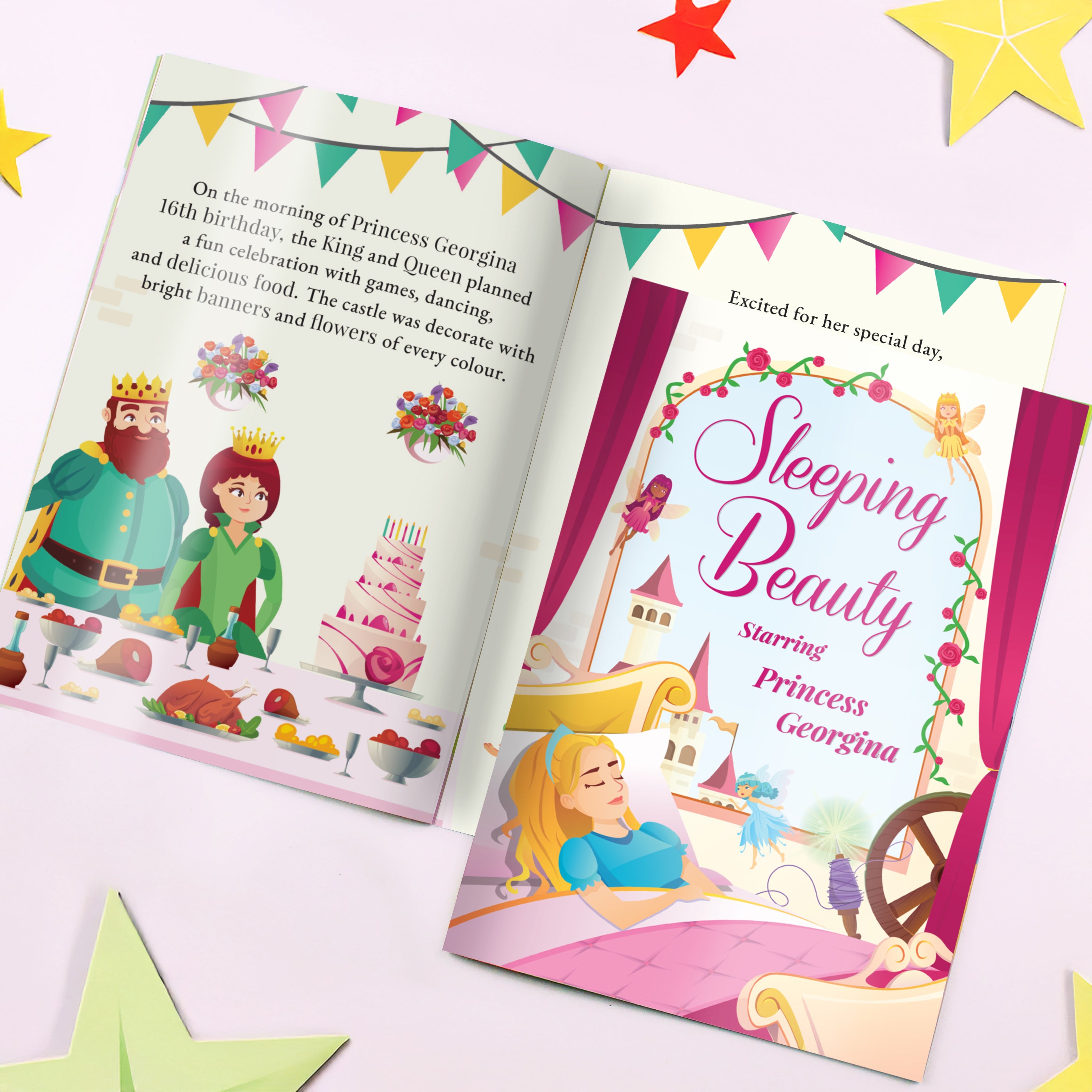 Personalised Sleeping Beauty Story Book - gift & personalise