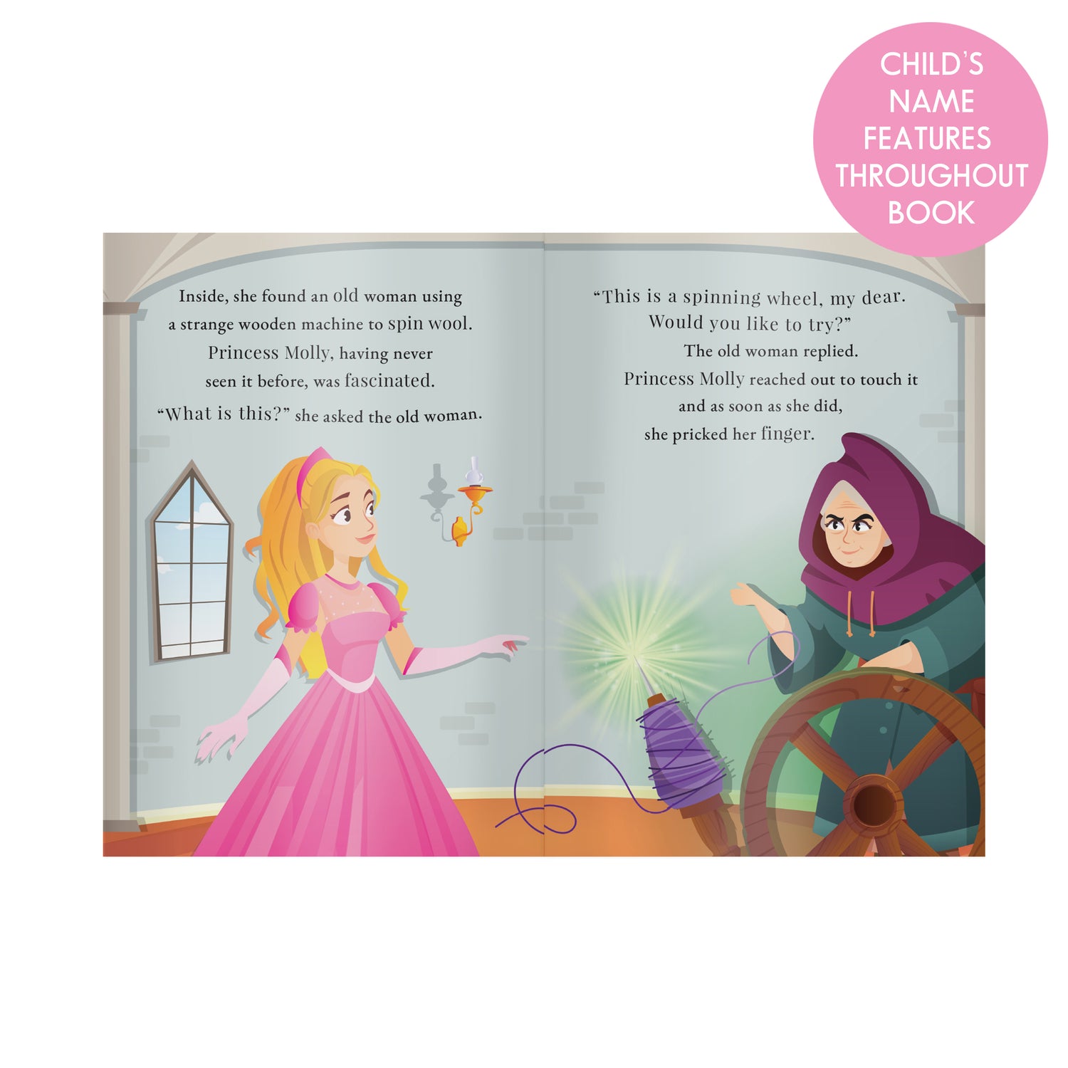 Personalised Sleeping Beauty Story Book - gift & personalise