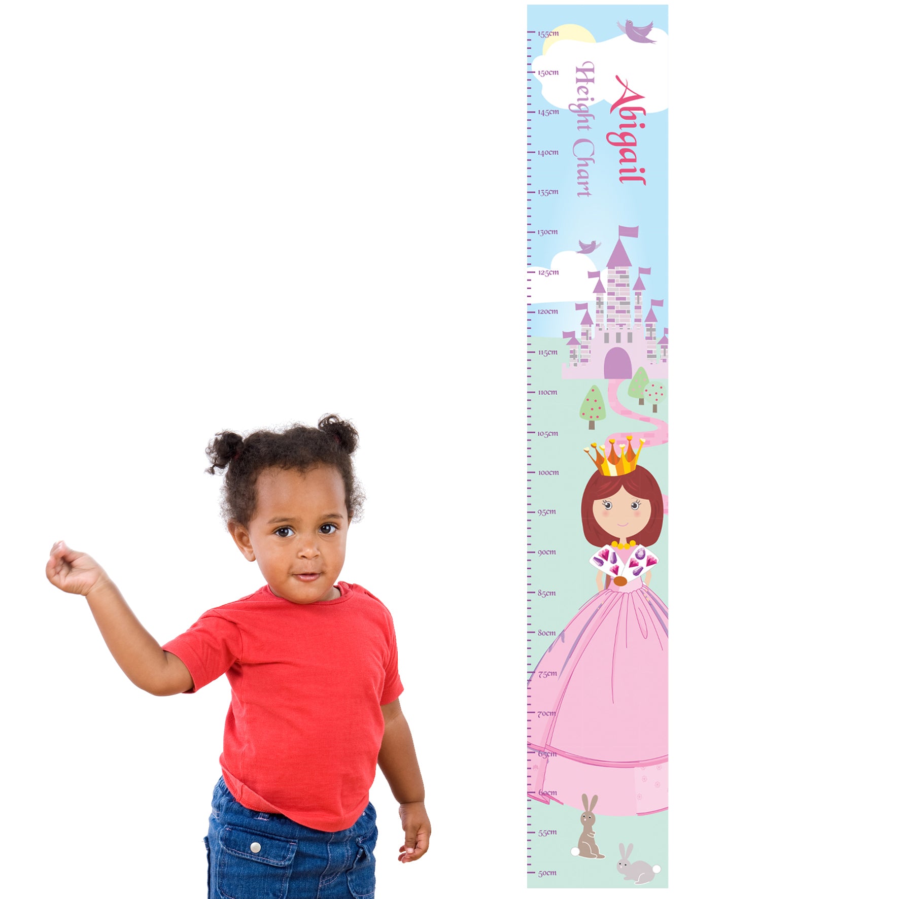 Personalised Fairy Tale Princess Height Chart - gift & personalise