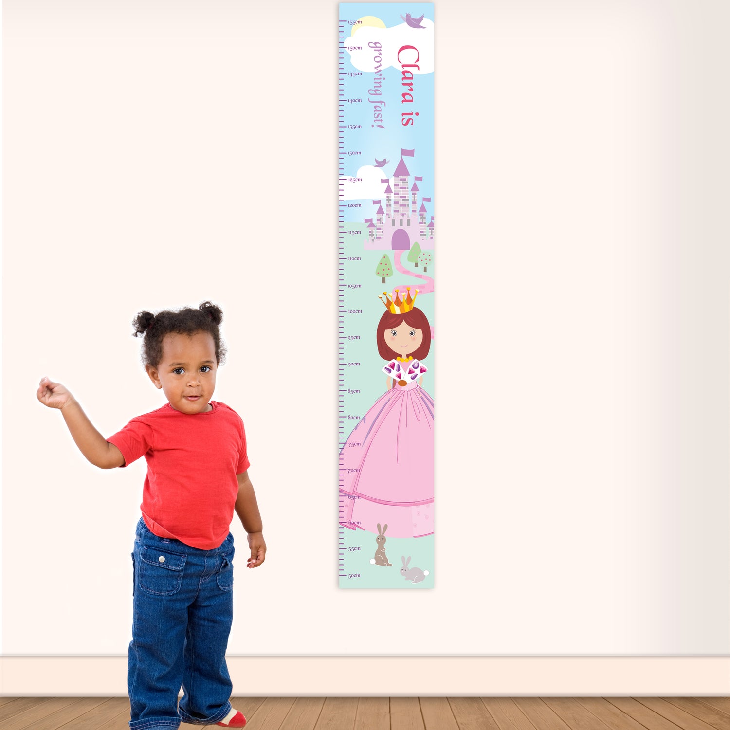 Personalised Fairy Tale Princess Height Chart - gift & personalise