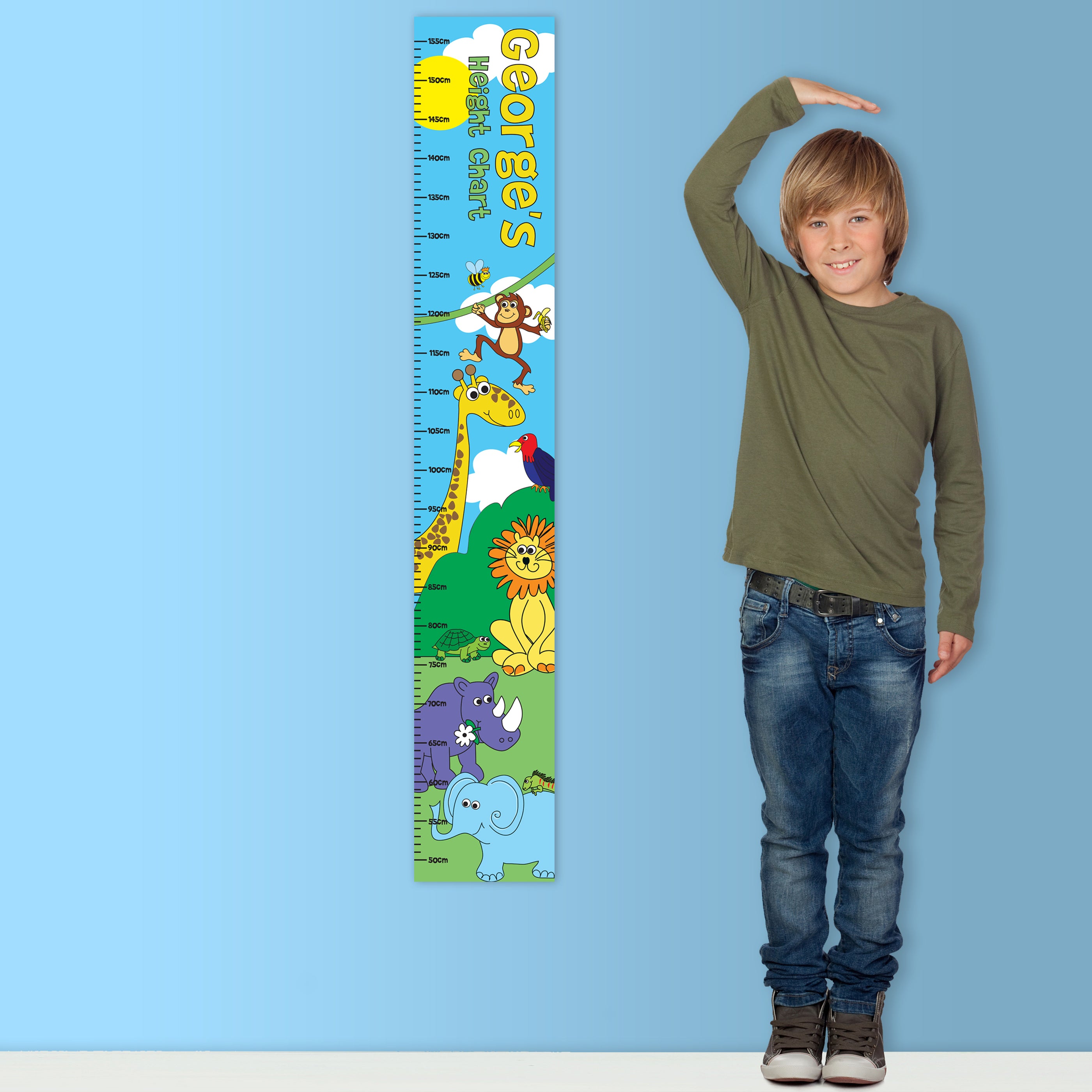 Personalised Zoo Height Chart - gift & personalise