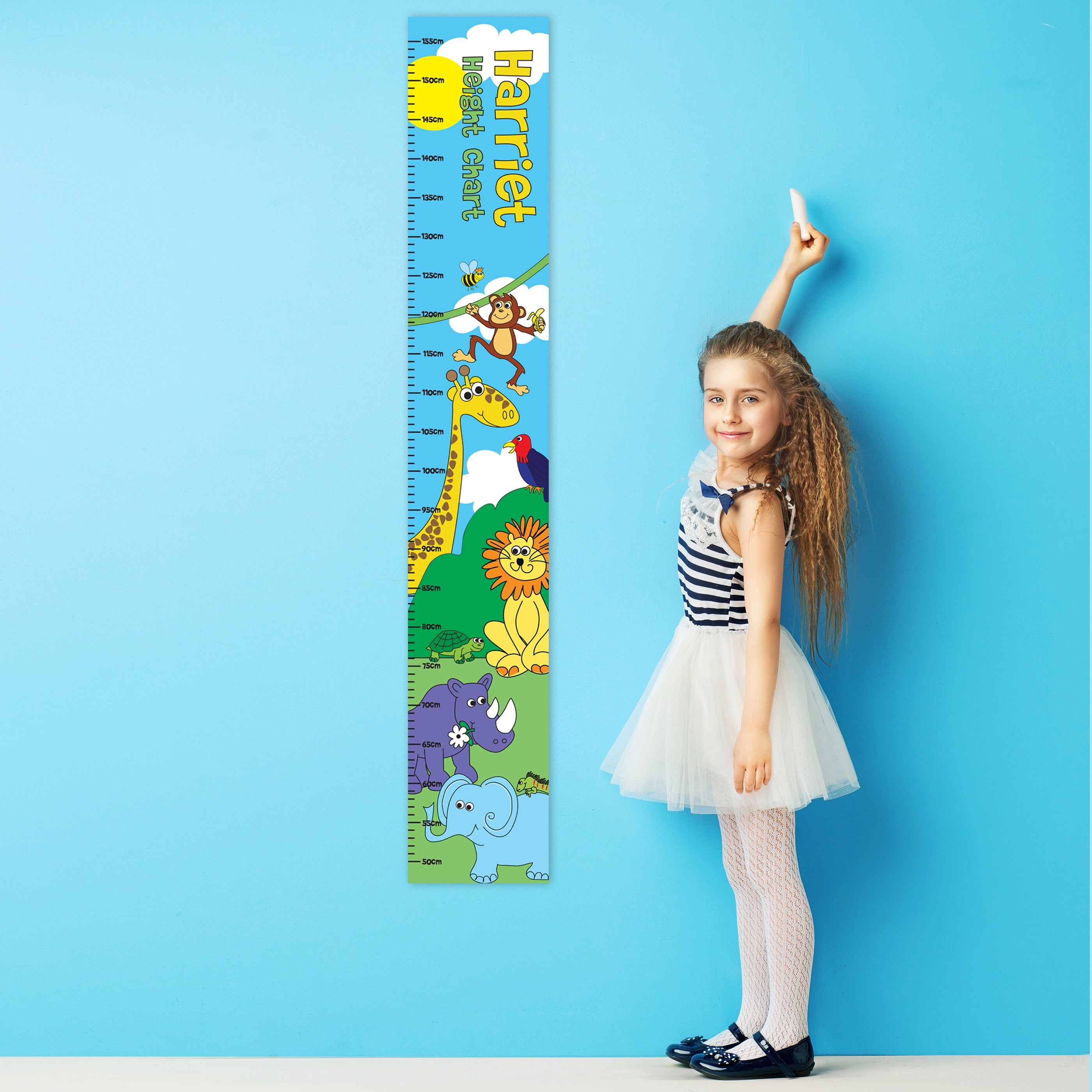 Personalised Zoo Height Chart - gift & personalise