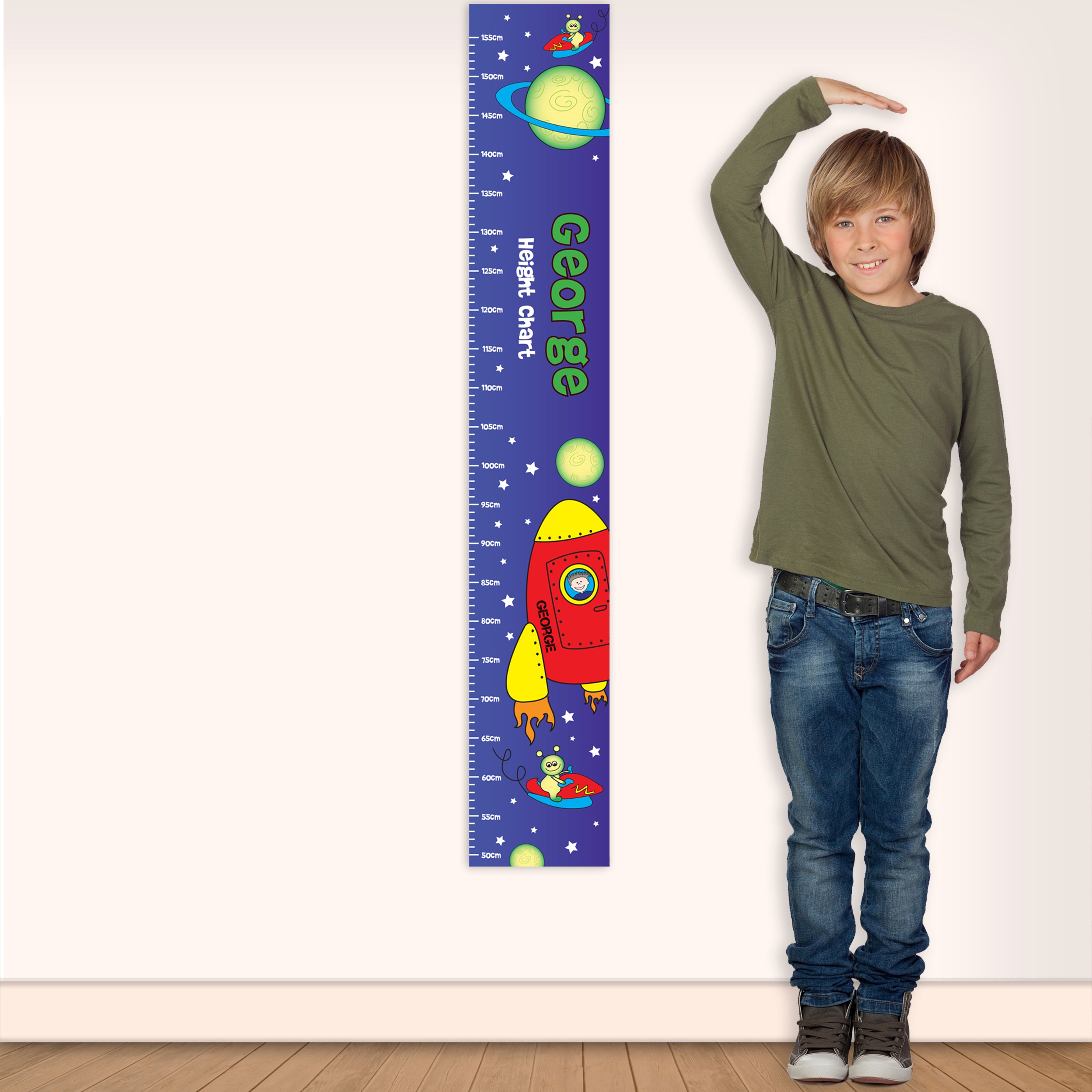 Personalised Space Height Chart - gift & personalise