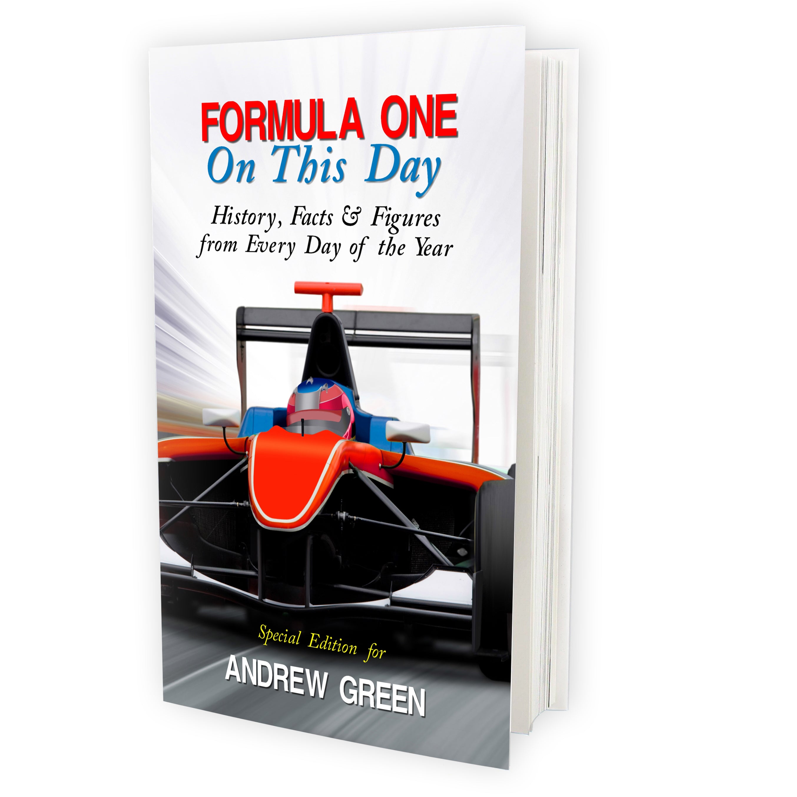 Personalised Formula 1 On This Day Book - gift & personalise