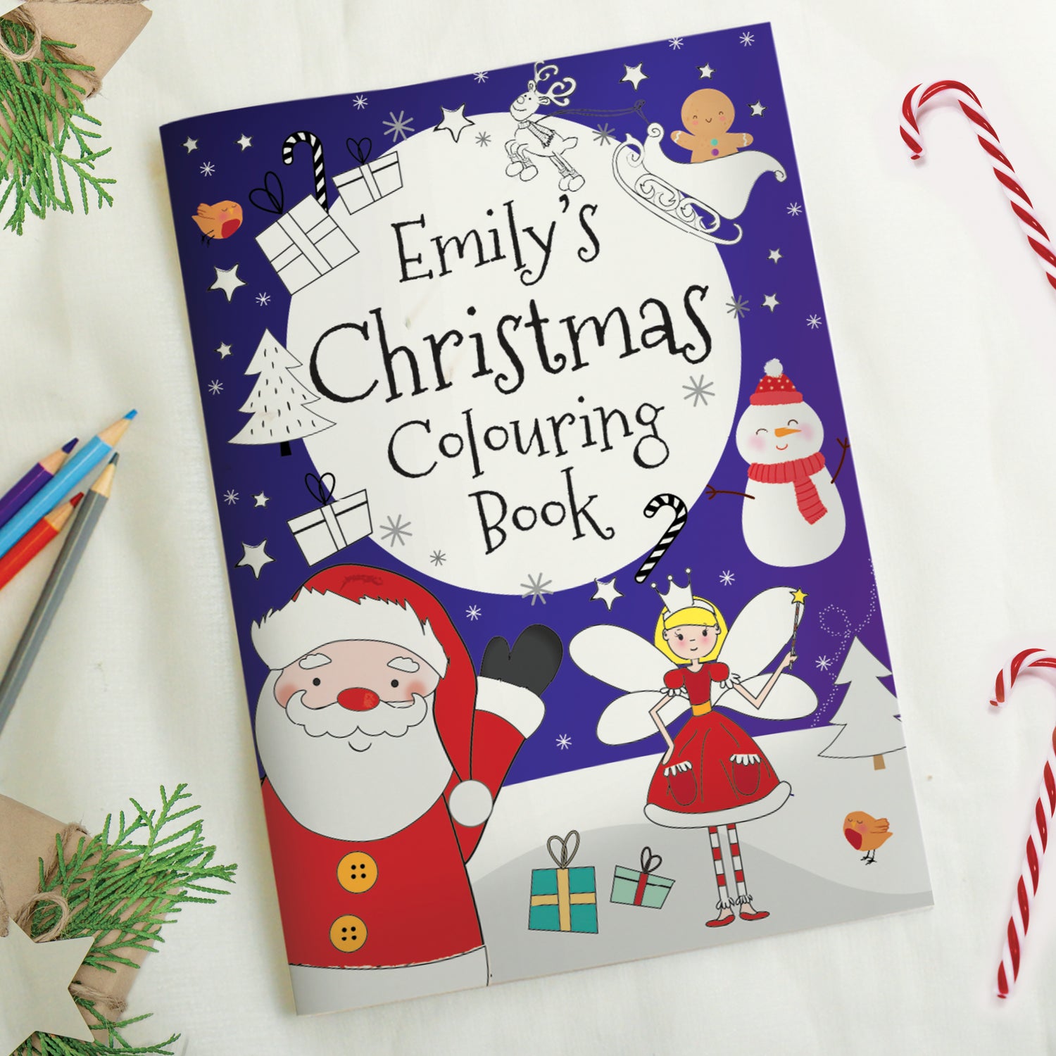 Personalised 'It's Christmas' Fairy Colouring Book - gift & personalise