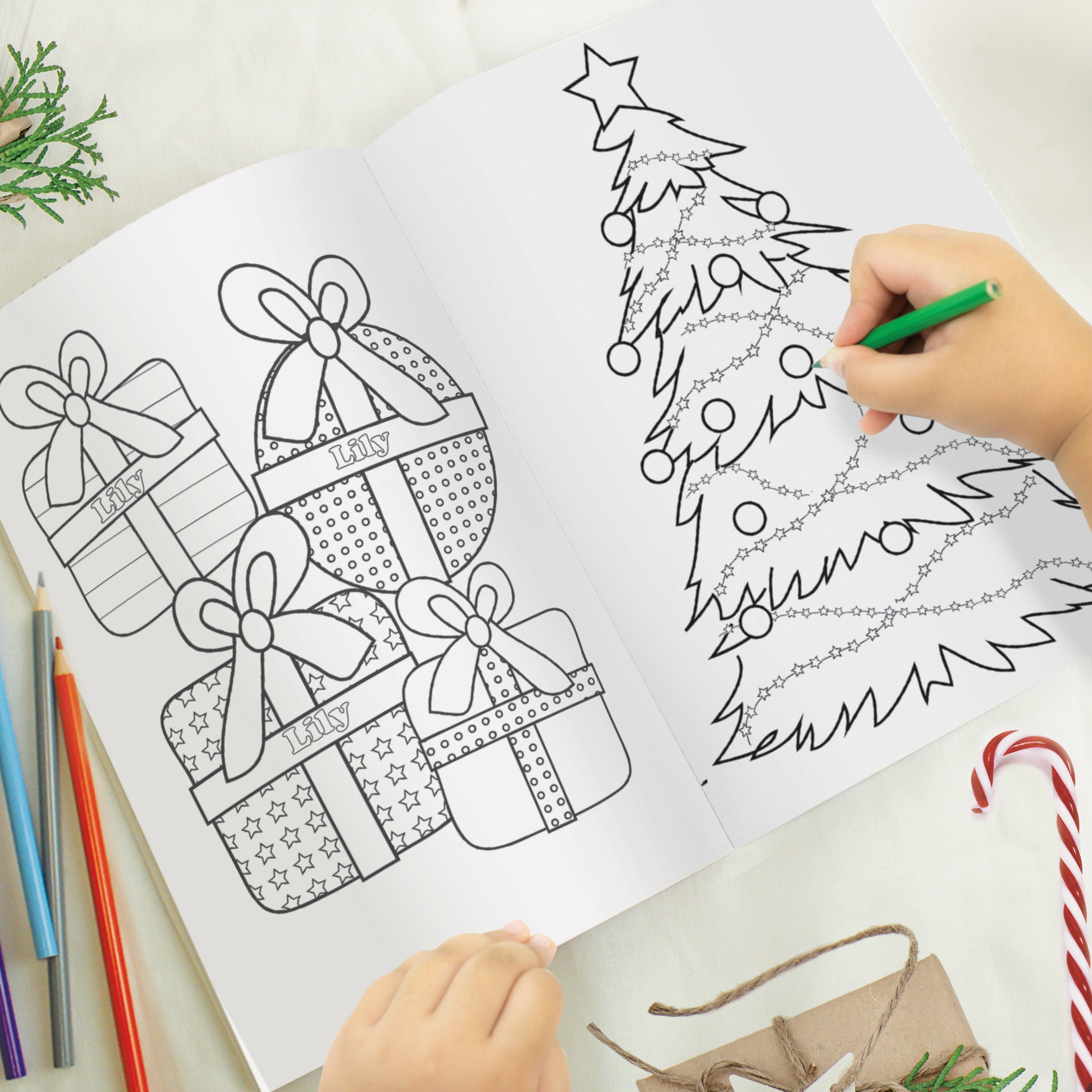 Personalised 'It's Christmas' Fairy Colouring Book - gift & personalise