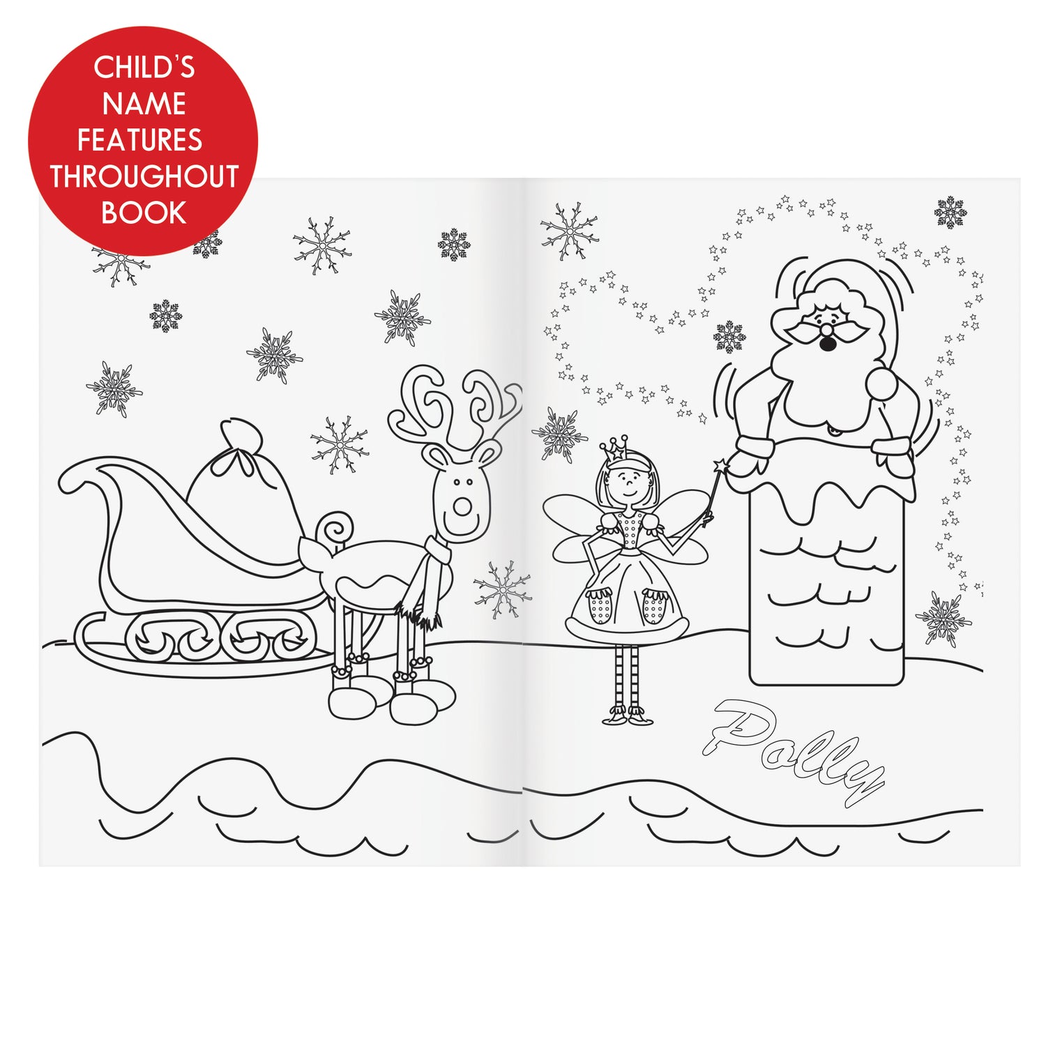 Personalised 'It's Christmas' Fairy Colouring Book - gift & personalise