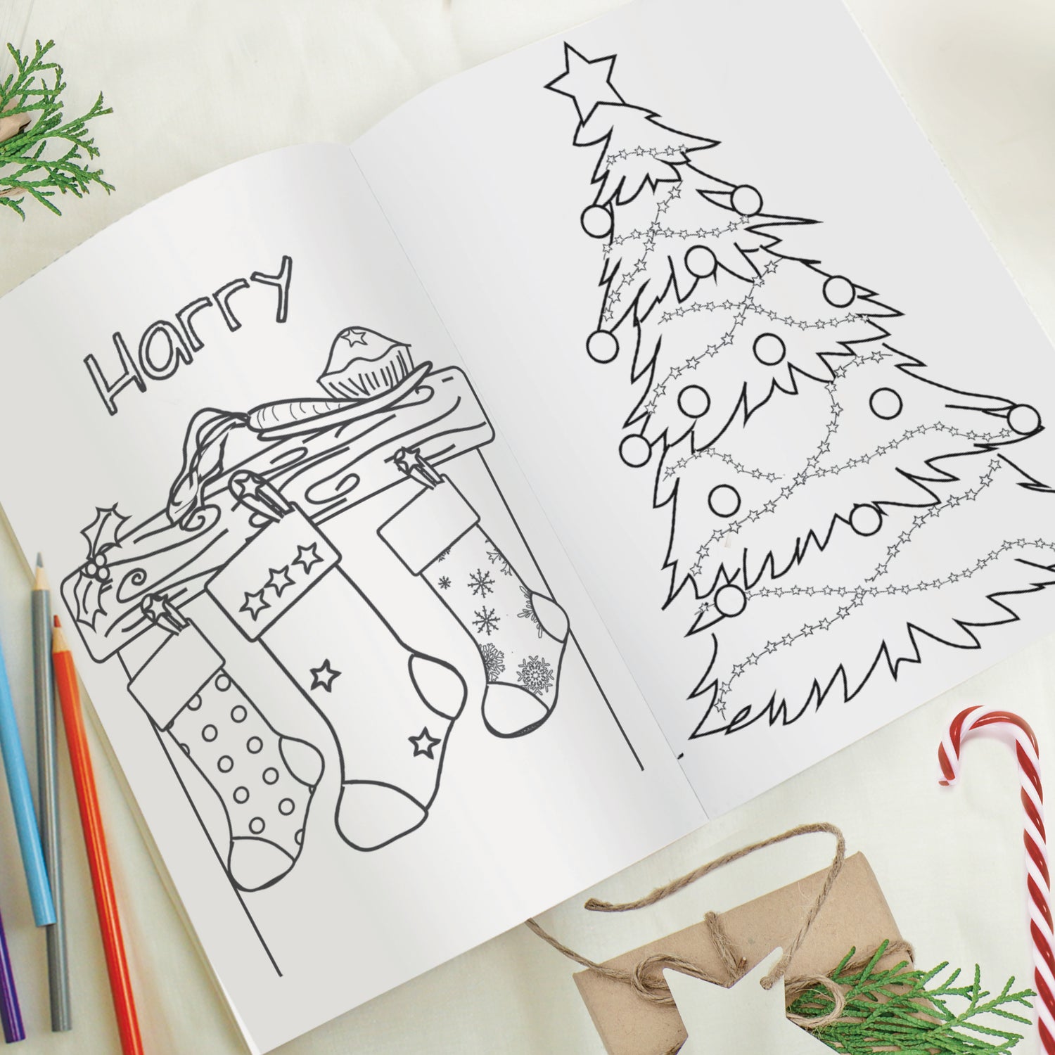 Personalised Its Christmas Elf Colouring Book - gift & personalise