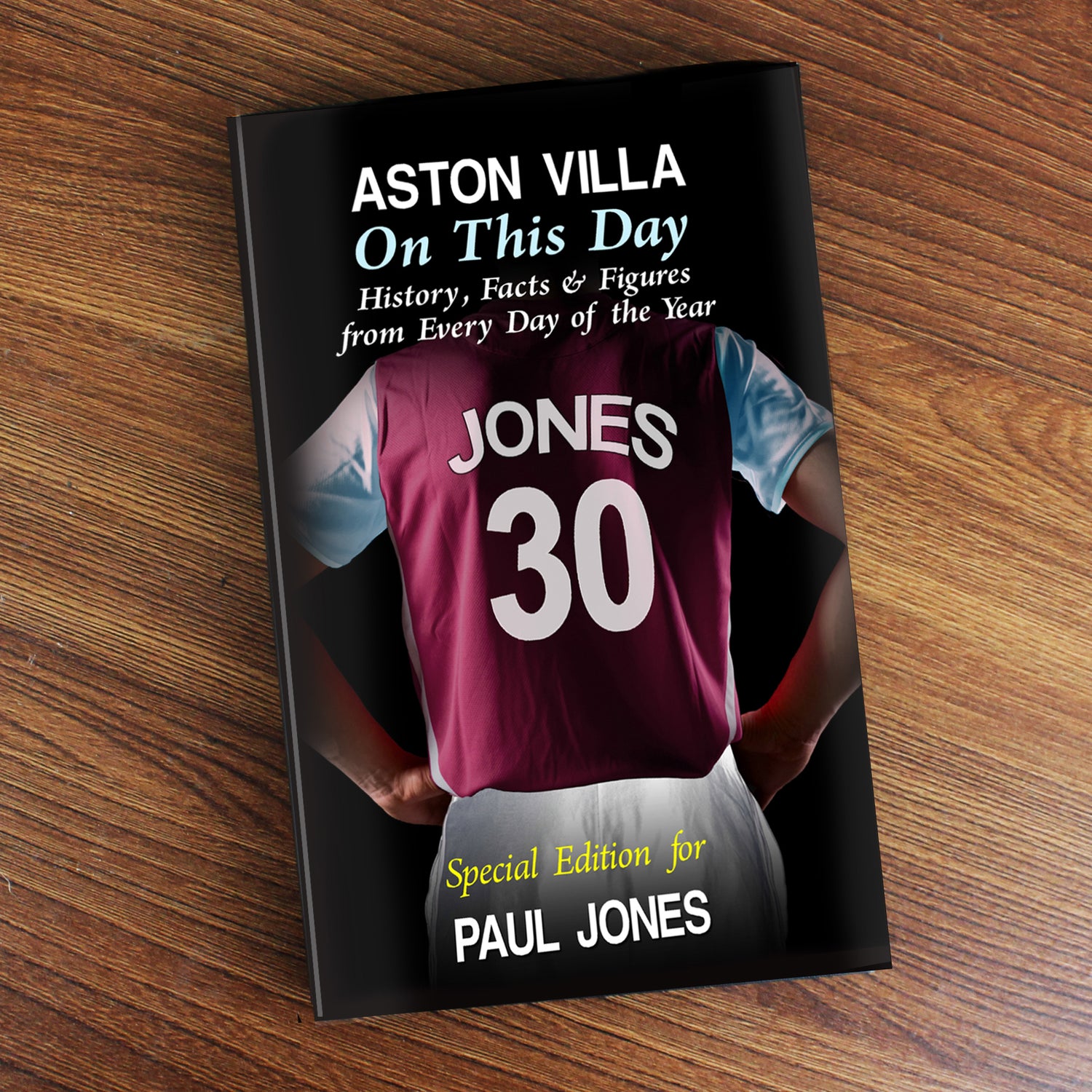 Personalised Aston Villa on this Day Book - gift & personalise