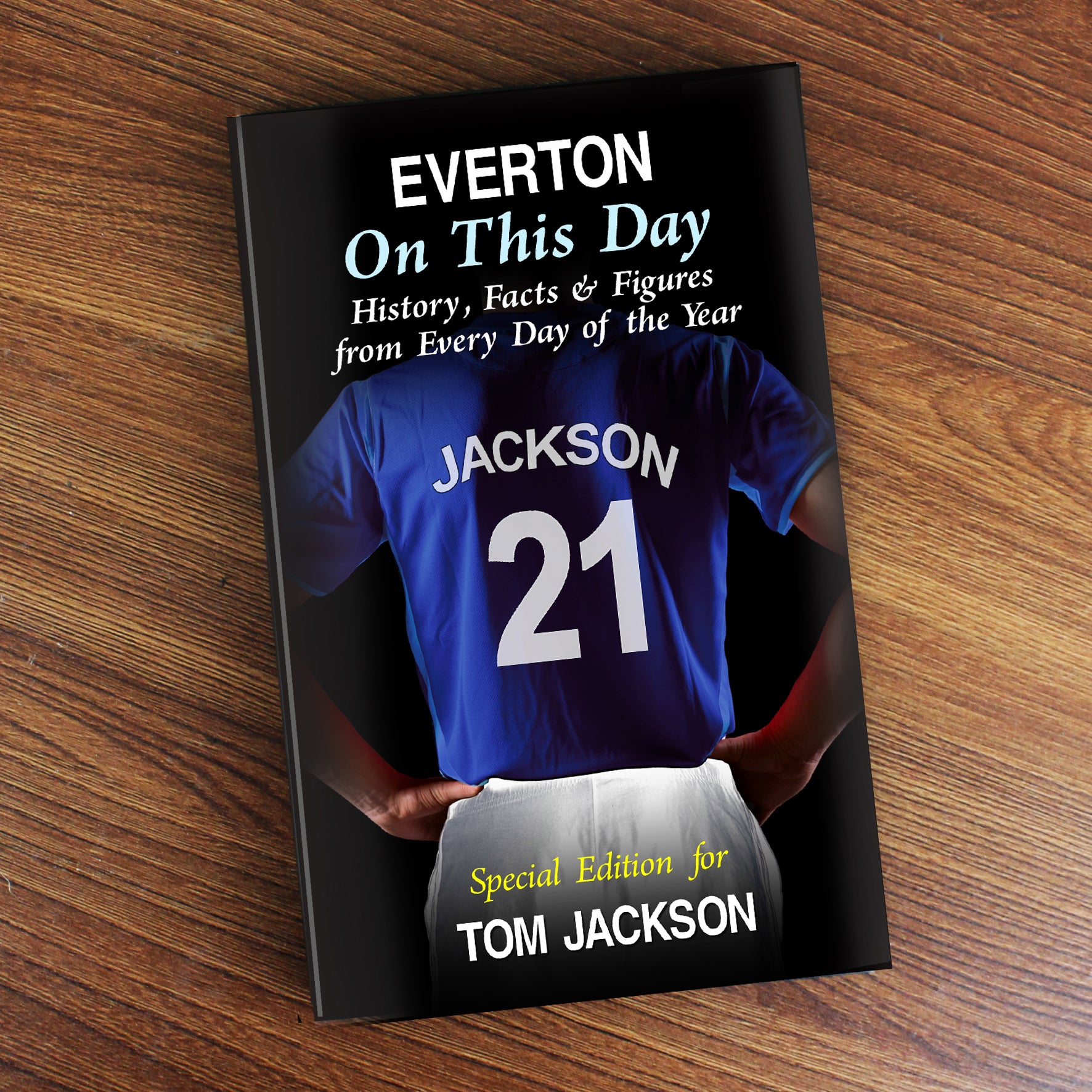 Personalised Everton on this Day Book - gift & personalise