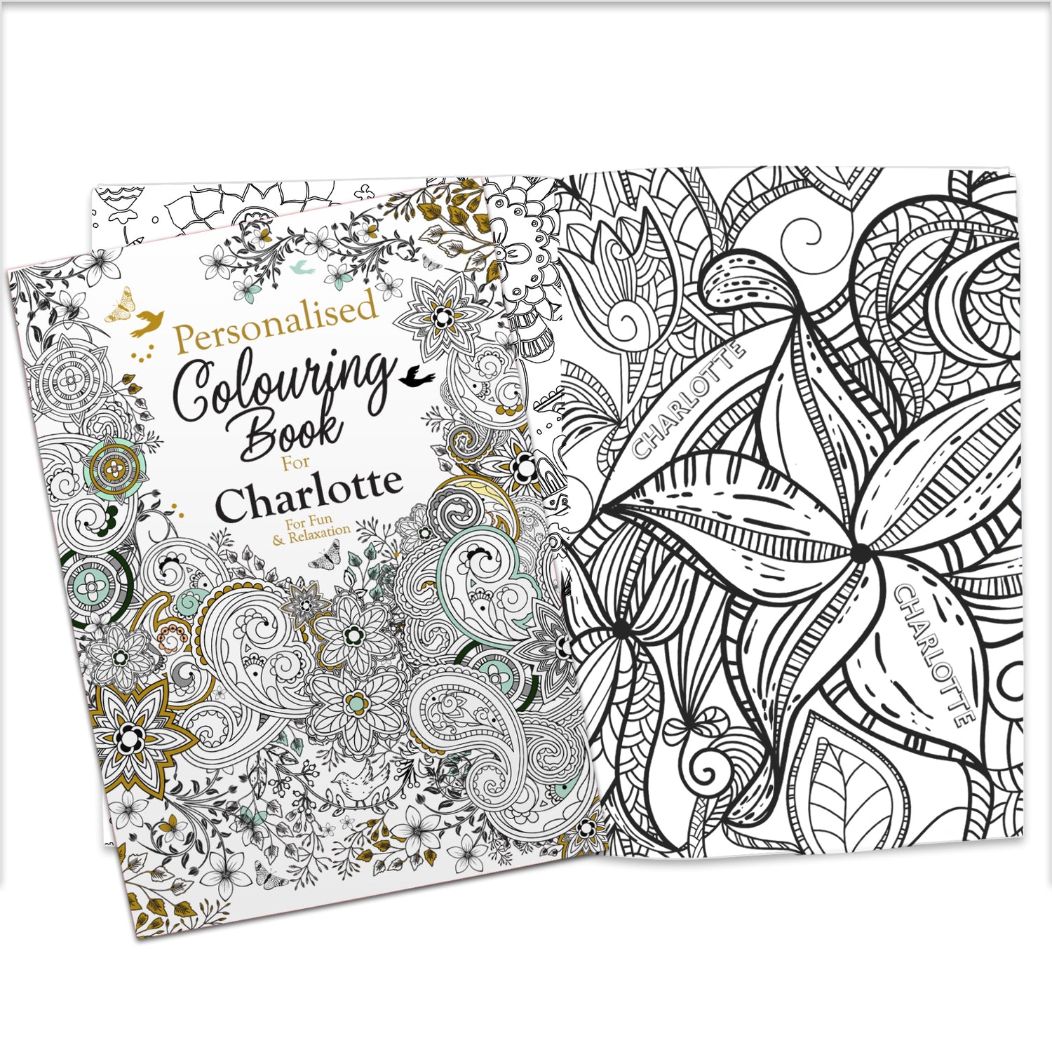 Personalised Botanical Colouring Book - gift & personalise