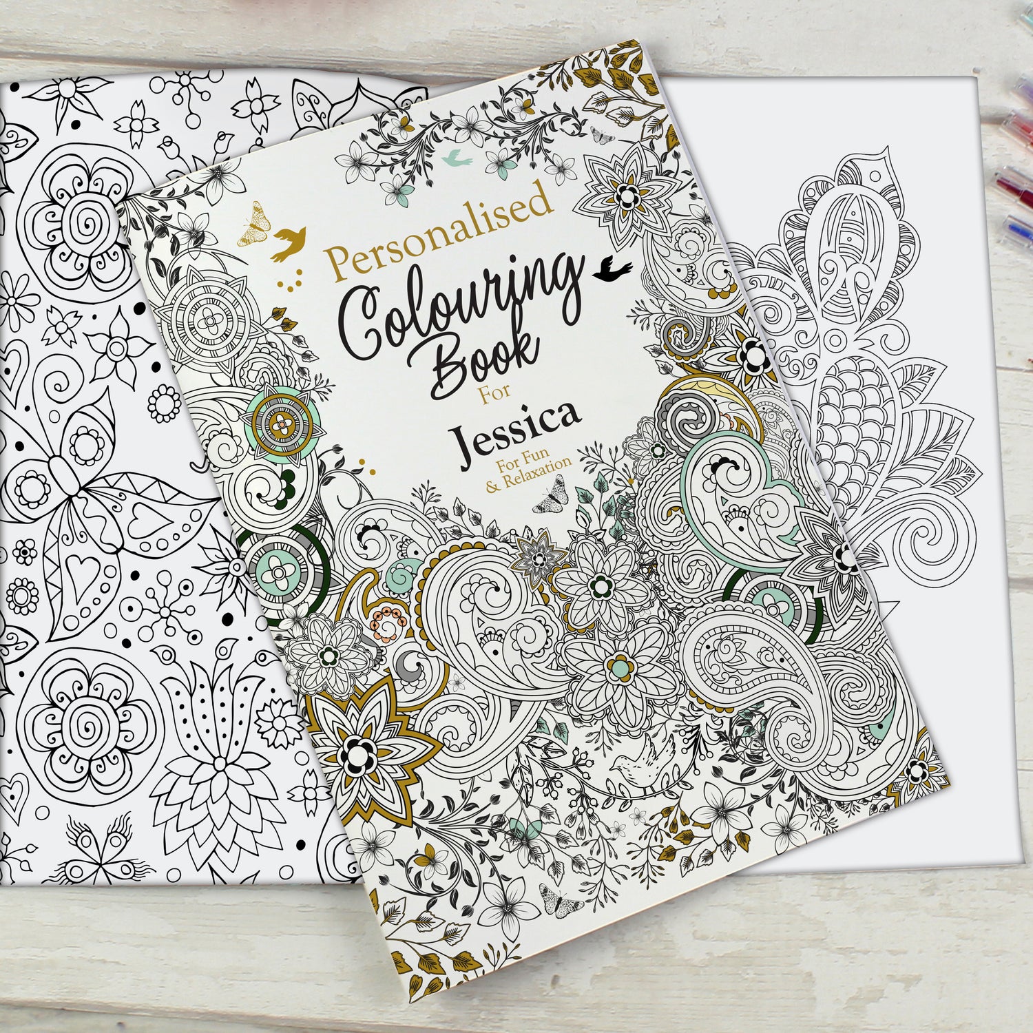 Personalised Botanical Colouring Book - gift & personalise