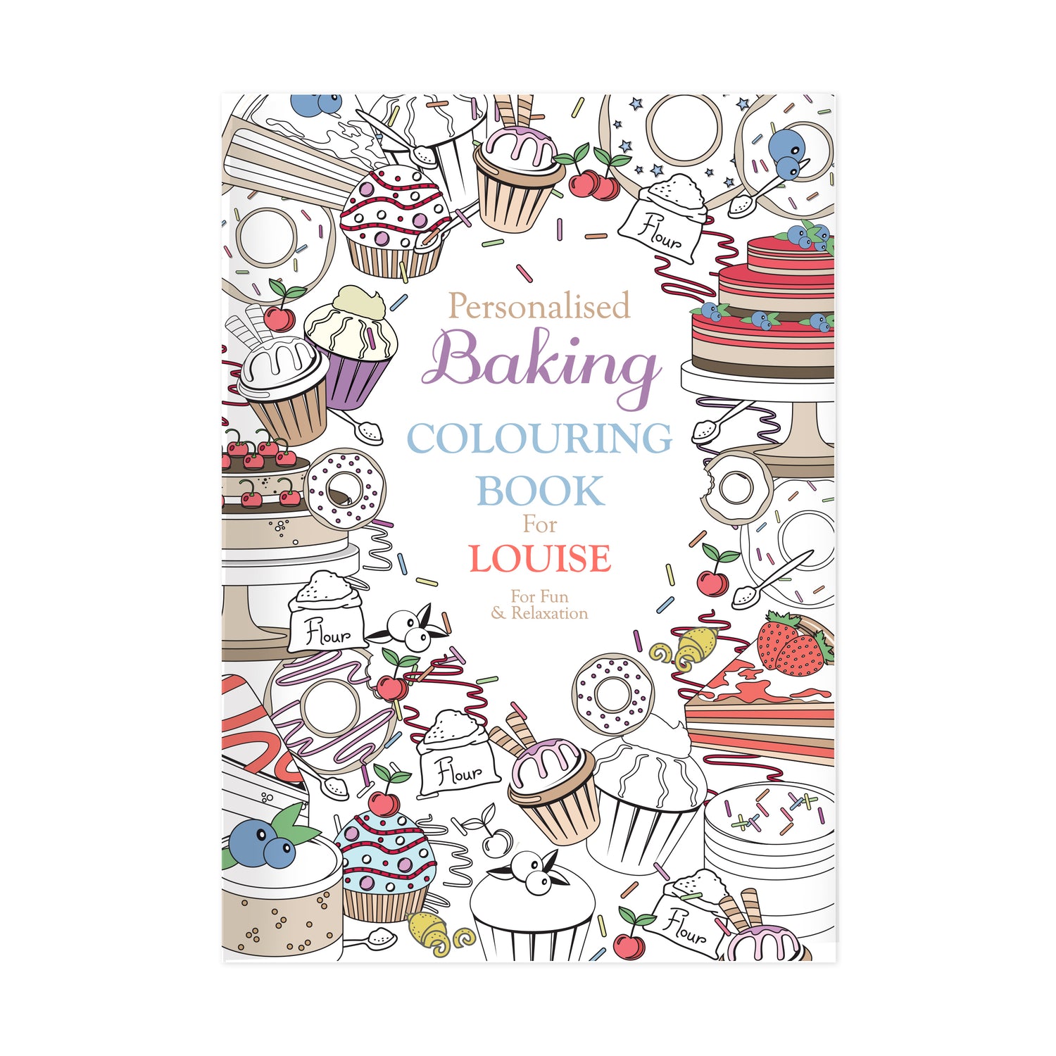 Personalised Baking Colouring Book - gift & personalise