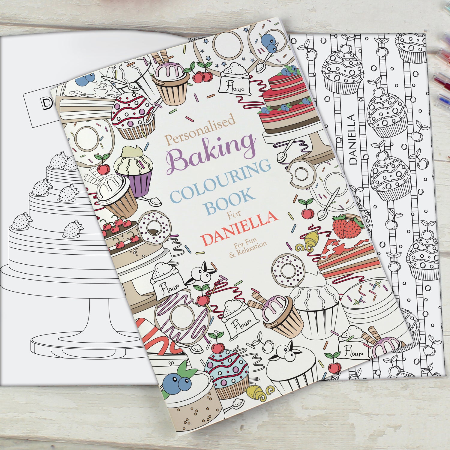 Personalised Baking Colouring Book - gift & personalise