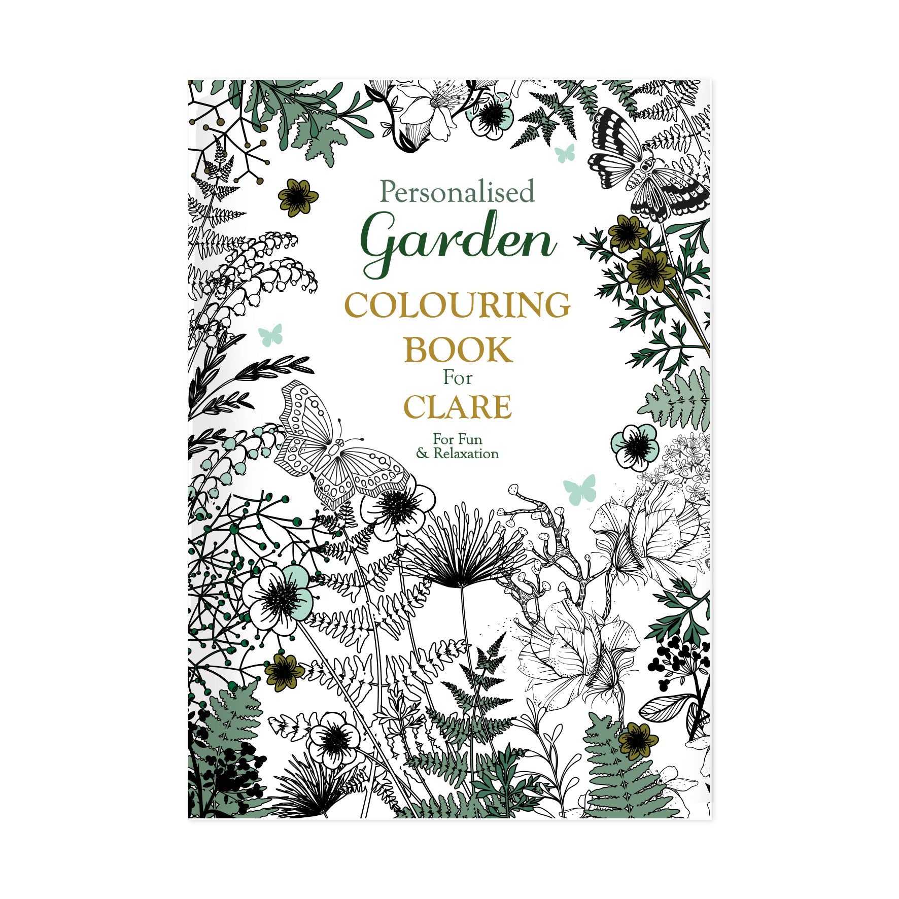 Personalised Gardening Colouring Book - gift & personalise