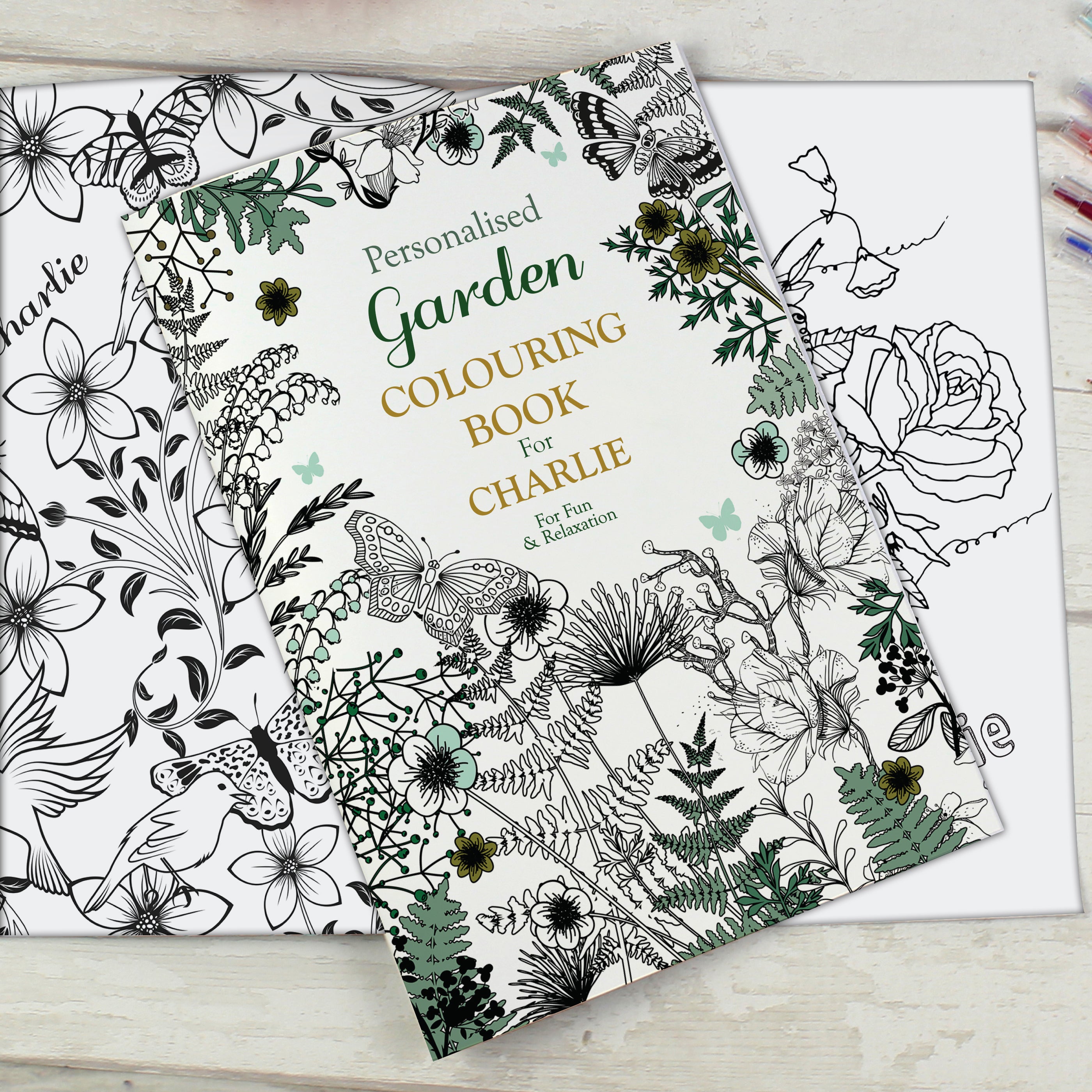 Personalised Gardening Colouring Book - gift & personalise