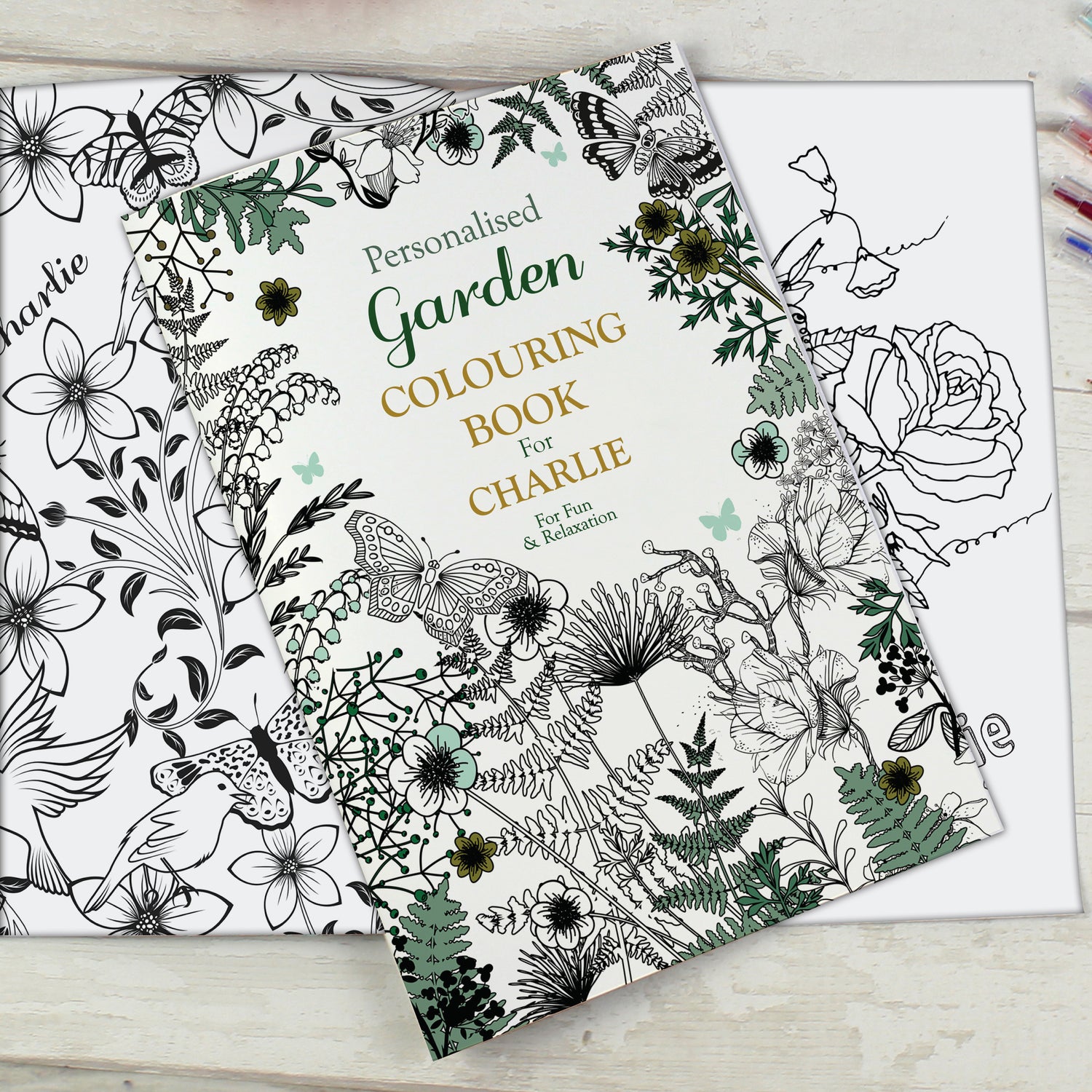 Personalised Gardening Colouring Book - gift & personalise