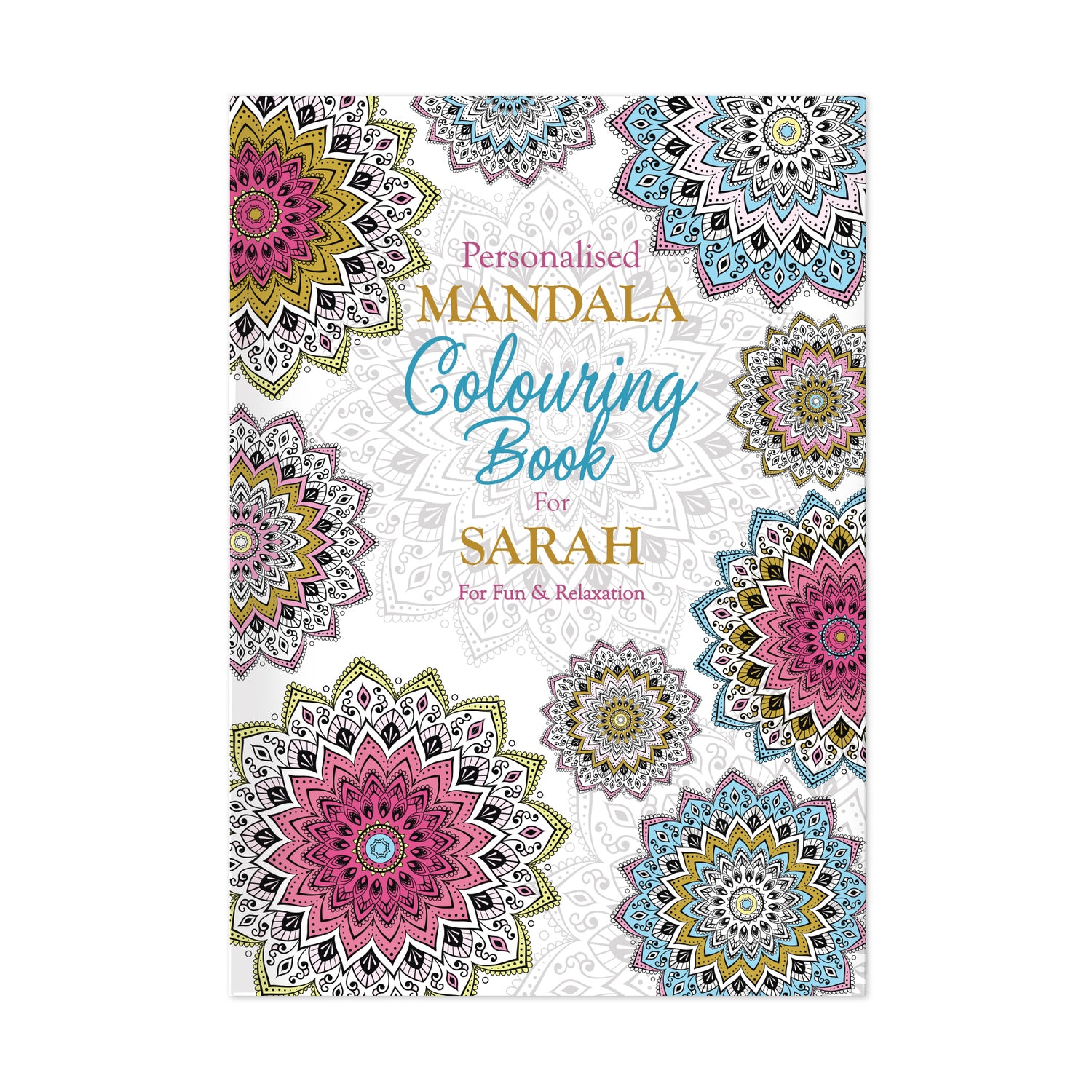 Personalised Mandala Colouring Book - gift & personalise