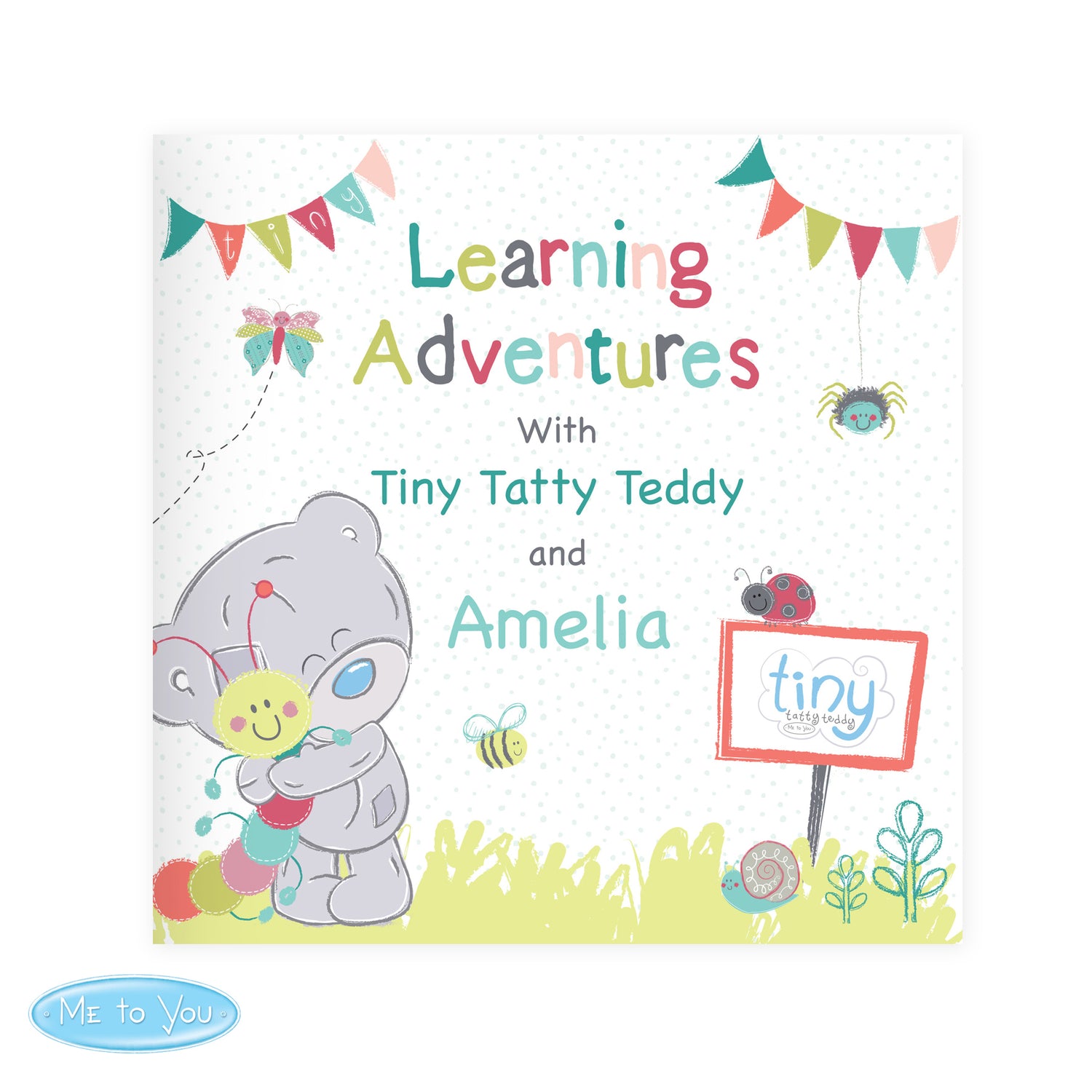 Personalised Tiny Tatty Teddy Learning Adventure Book - gift & personalise