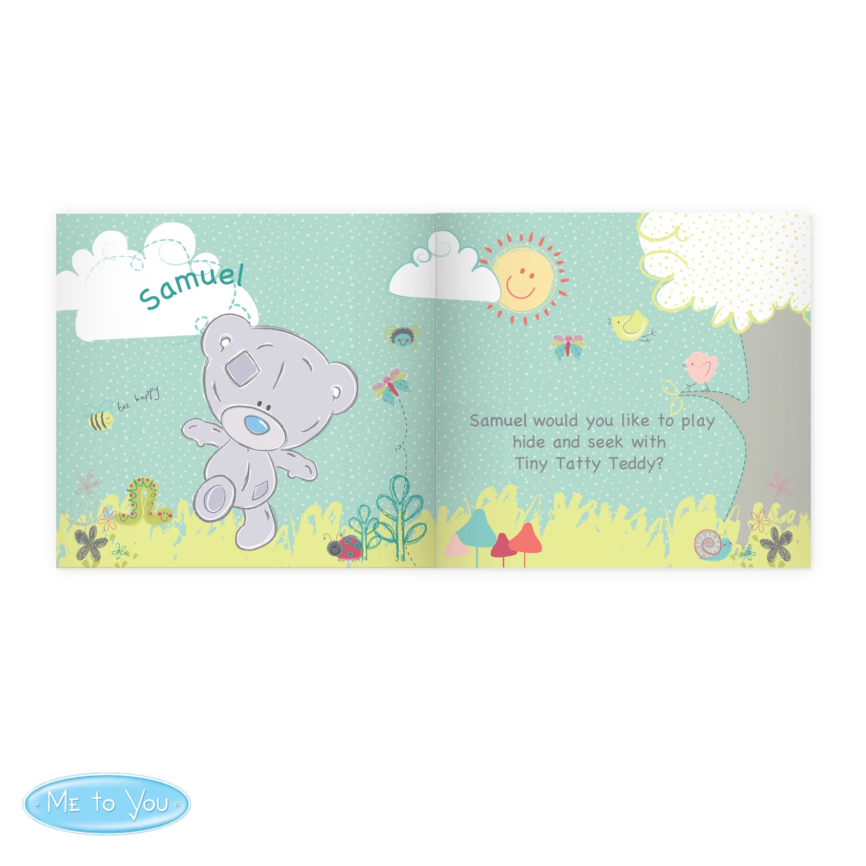 Personalised Tiny Tatty Teddy Learning Adventure Book - gift & personalise