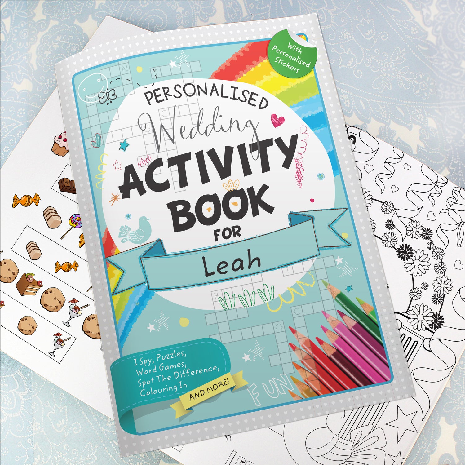 Personalised Wedding Activity Book with Stickers - gift & personalise