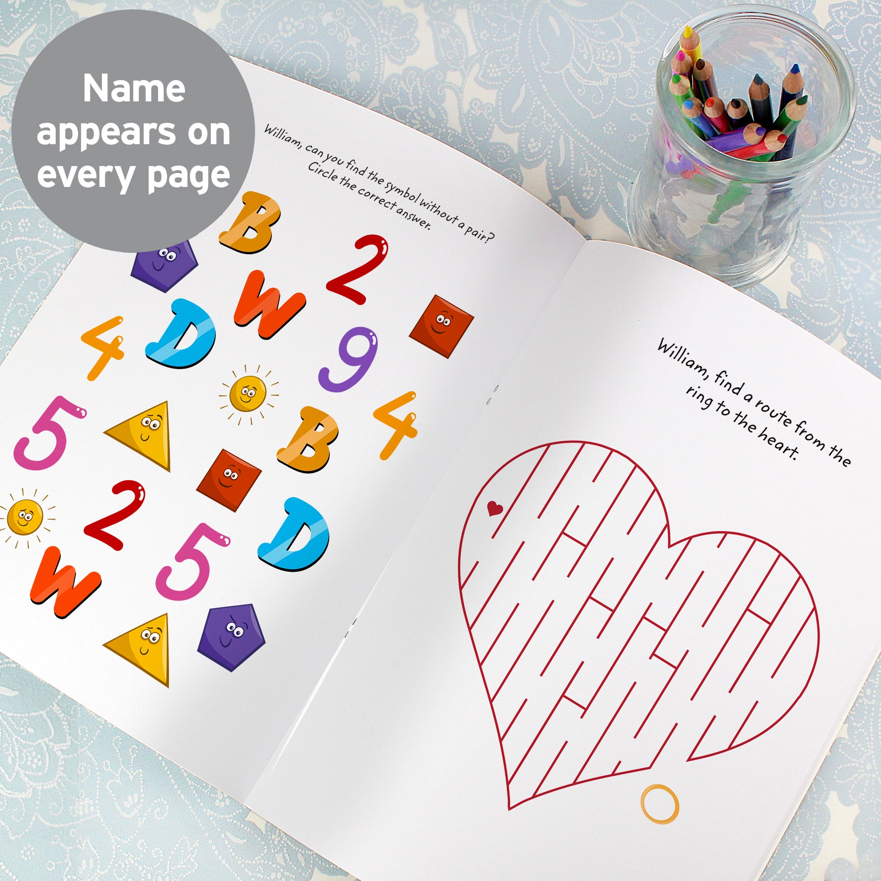 Personalised Wedding Activity Book with Stickers - gift & personalise