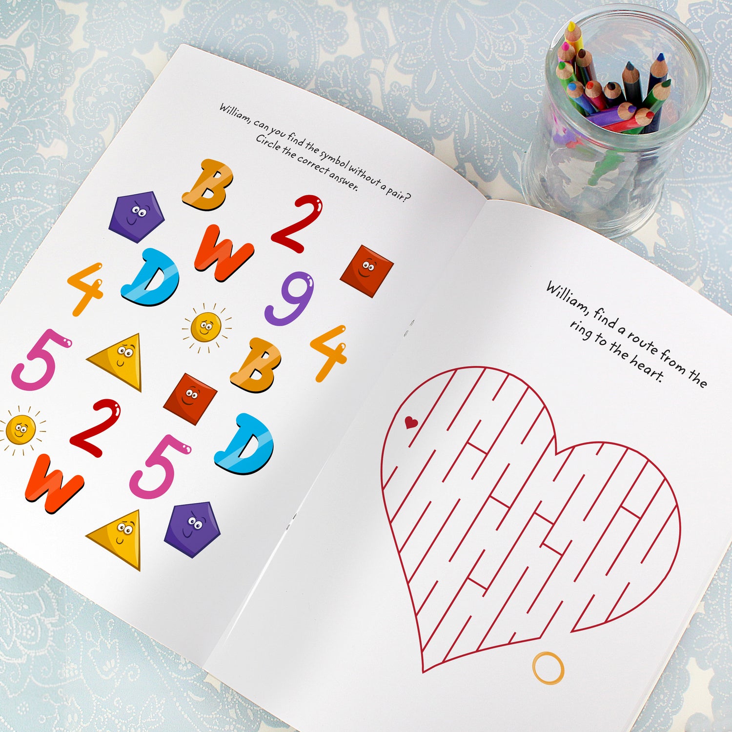 Personalised Wedding Activity Book with Stickers - gift & personalise