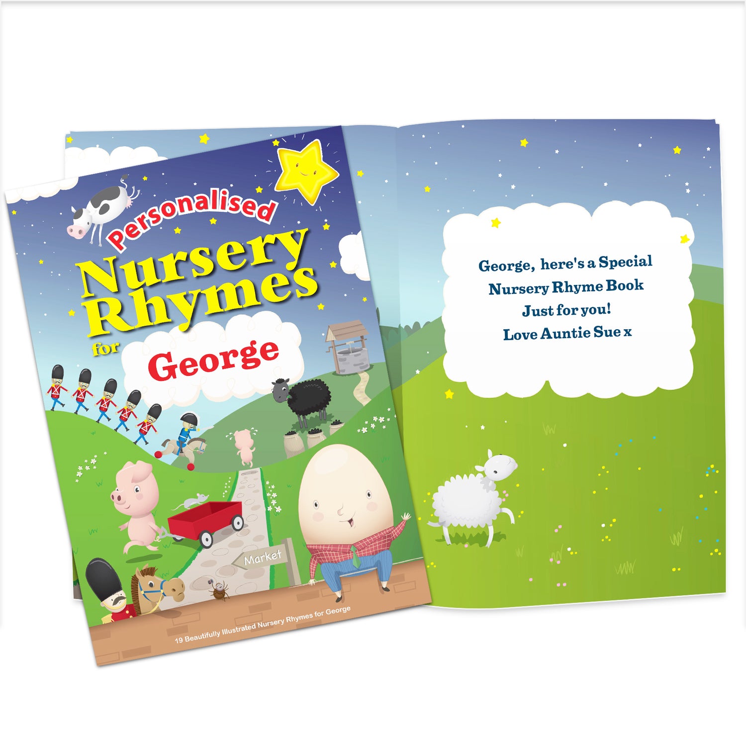 Personalised Nursery Rhyme Book - gift & personalise