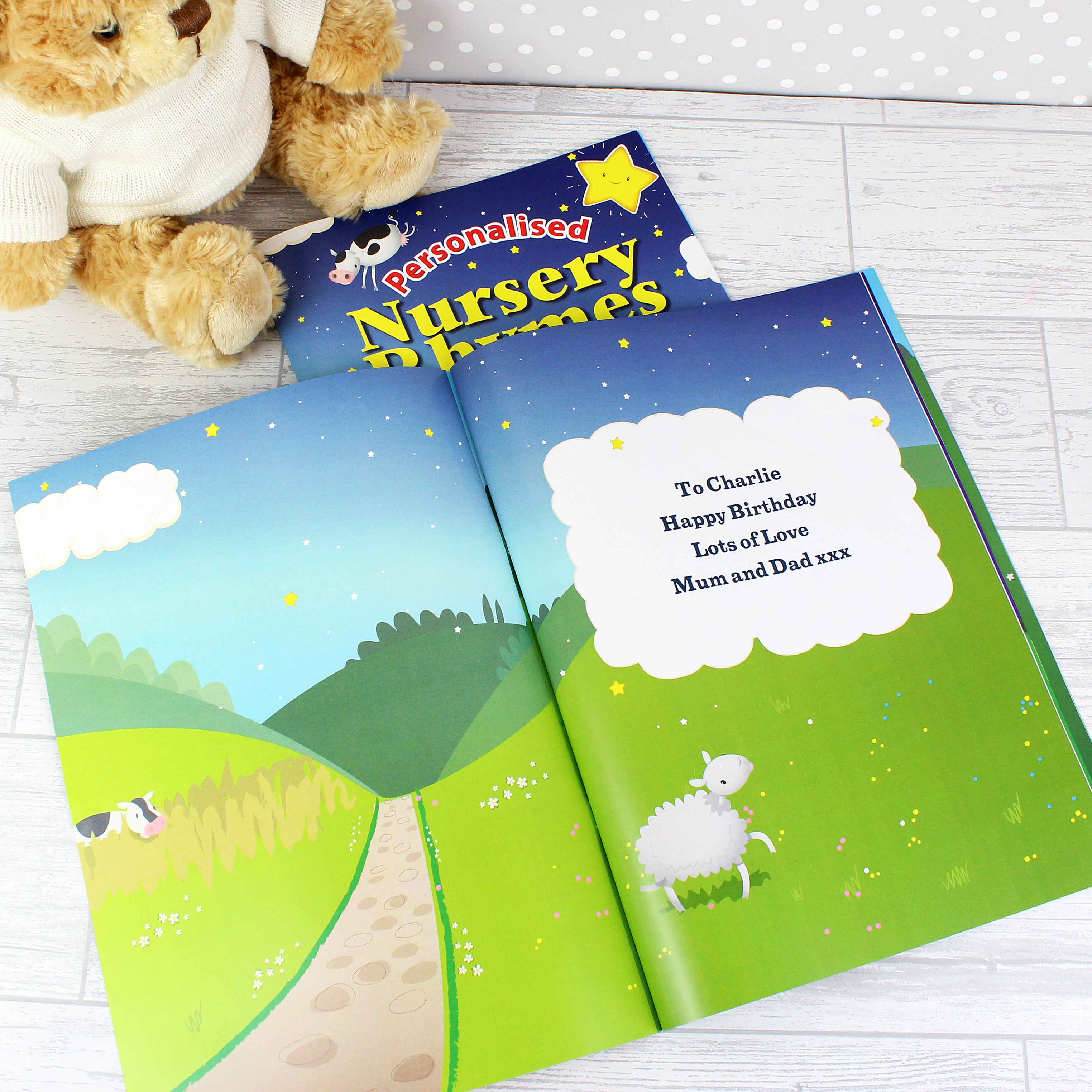 Personalised Nursery Rhyme Book - gift & personalise