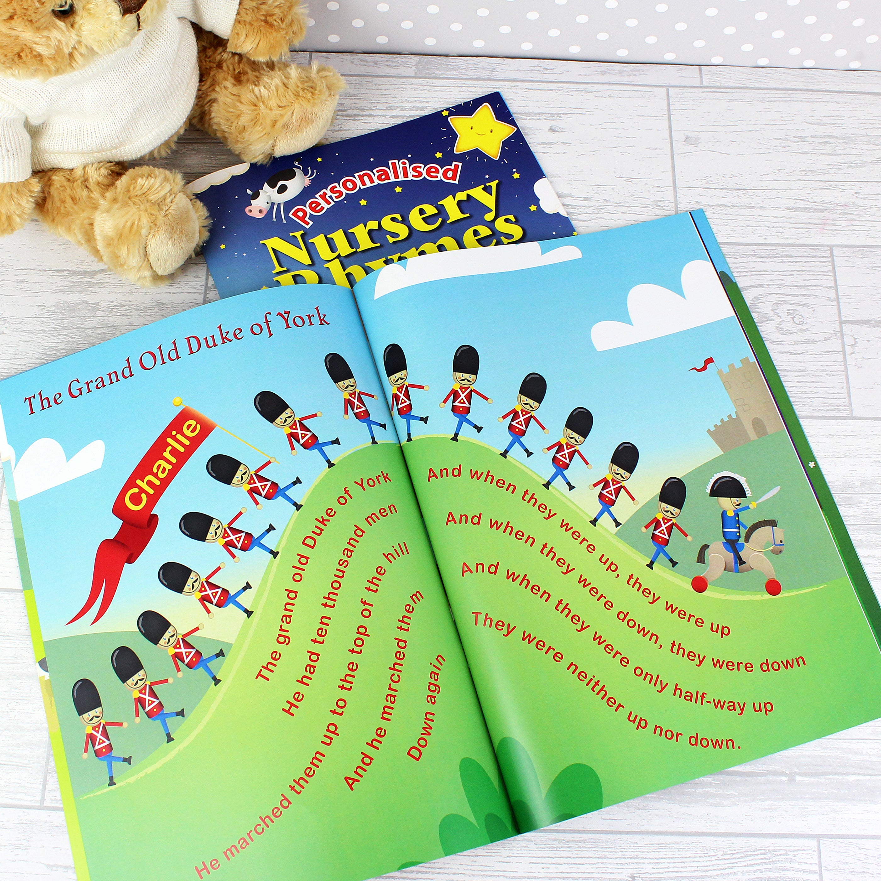 Personalised Nursery Rhyme Book - gift & personalise